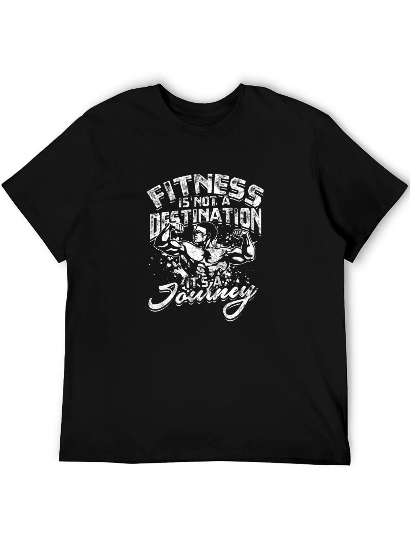 Fitness is a Journey Graphic T-Shirt
