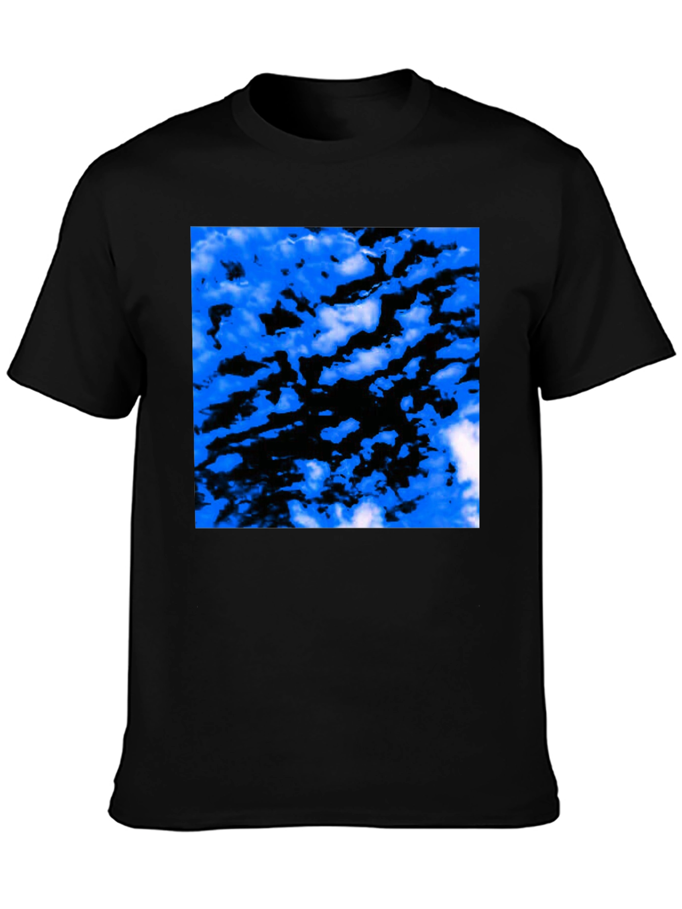 Abstract Cloud Black T-Shirt