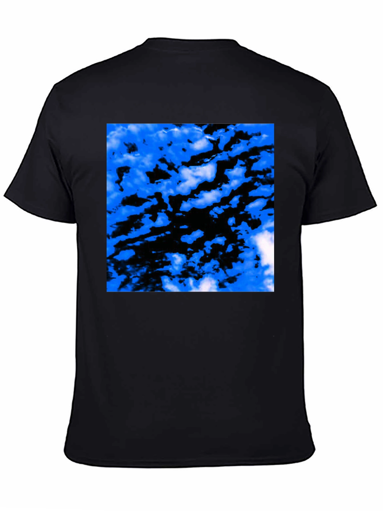 Abstract Cloud Black T-Shirt