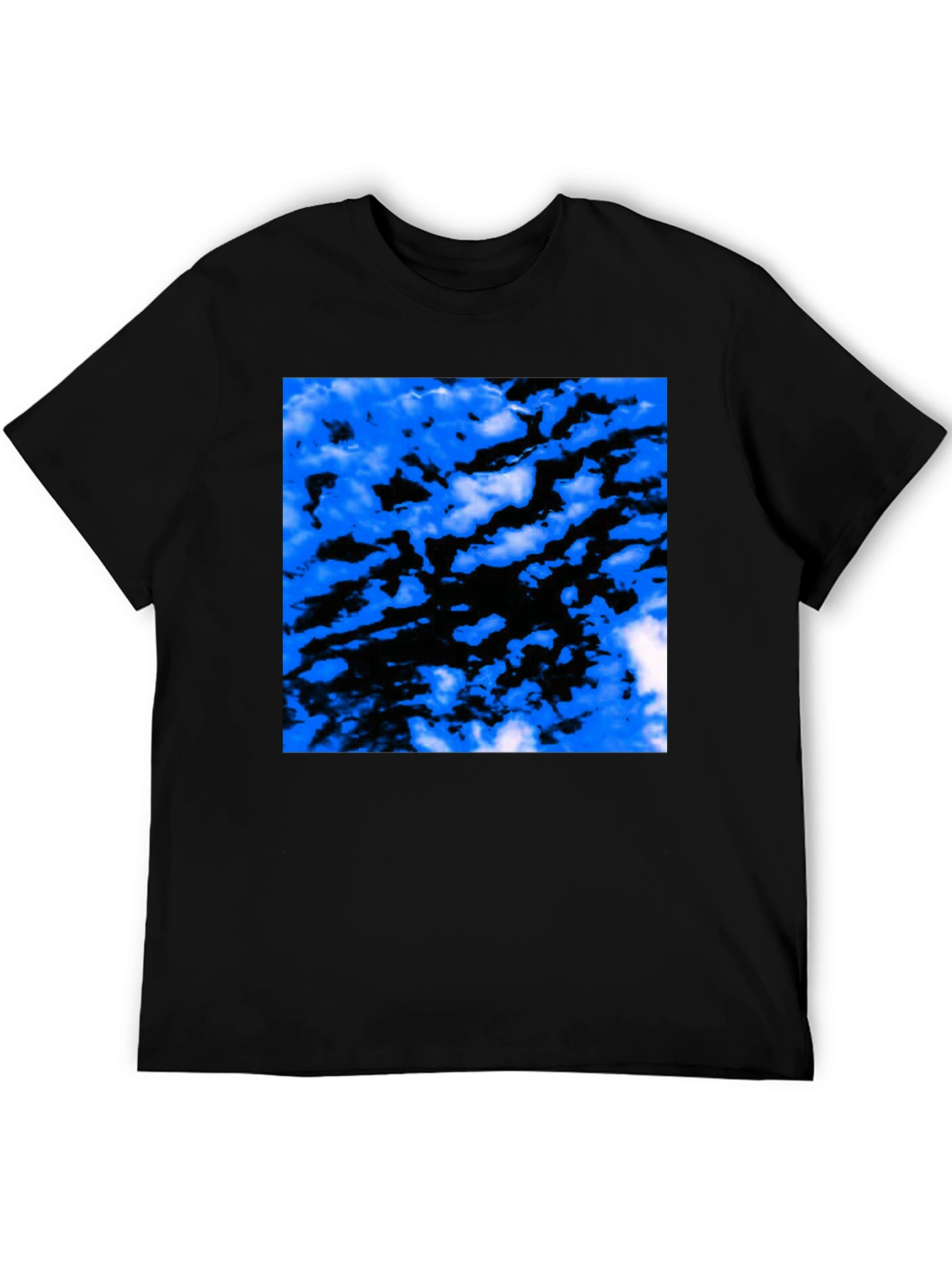 Abstract Cloud Black T-Shirt