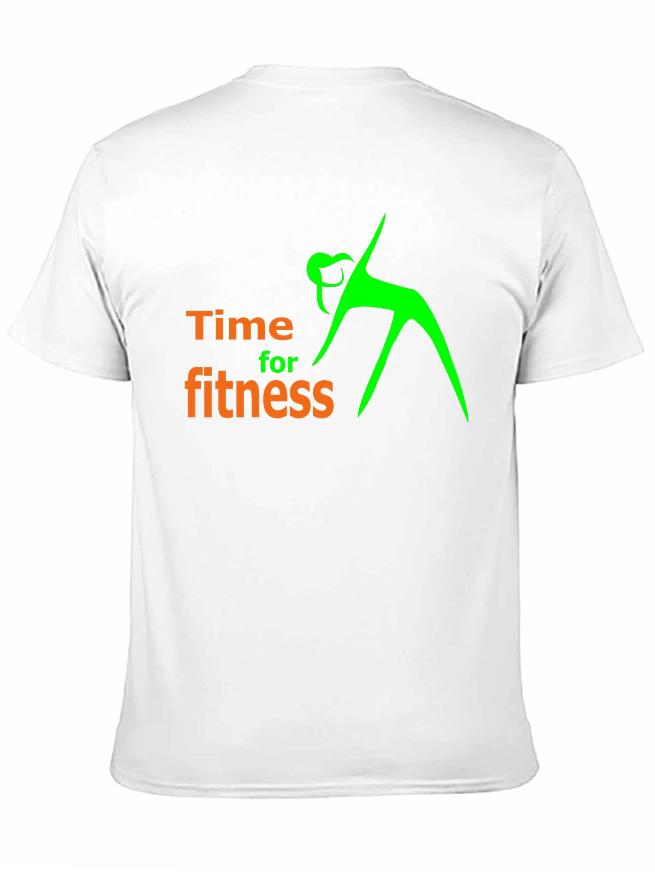 Time For Fitness Black Graphic T-Shirt