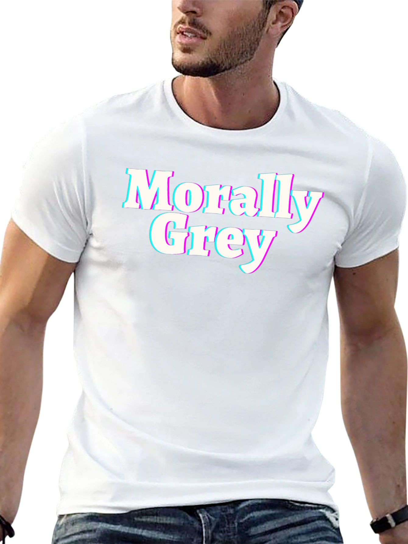 Morally Grey T-Shirt - Classic Crew Neck Tee
