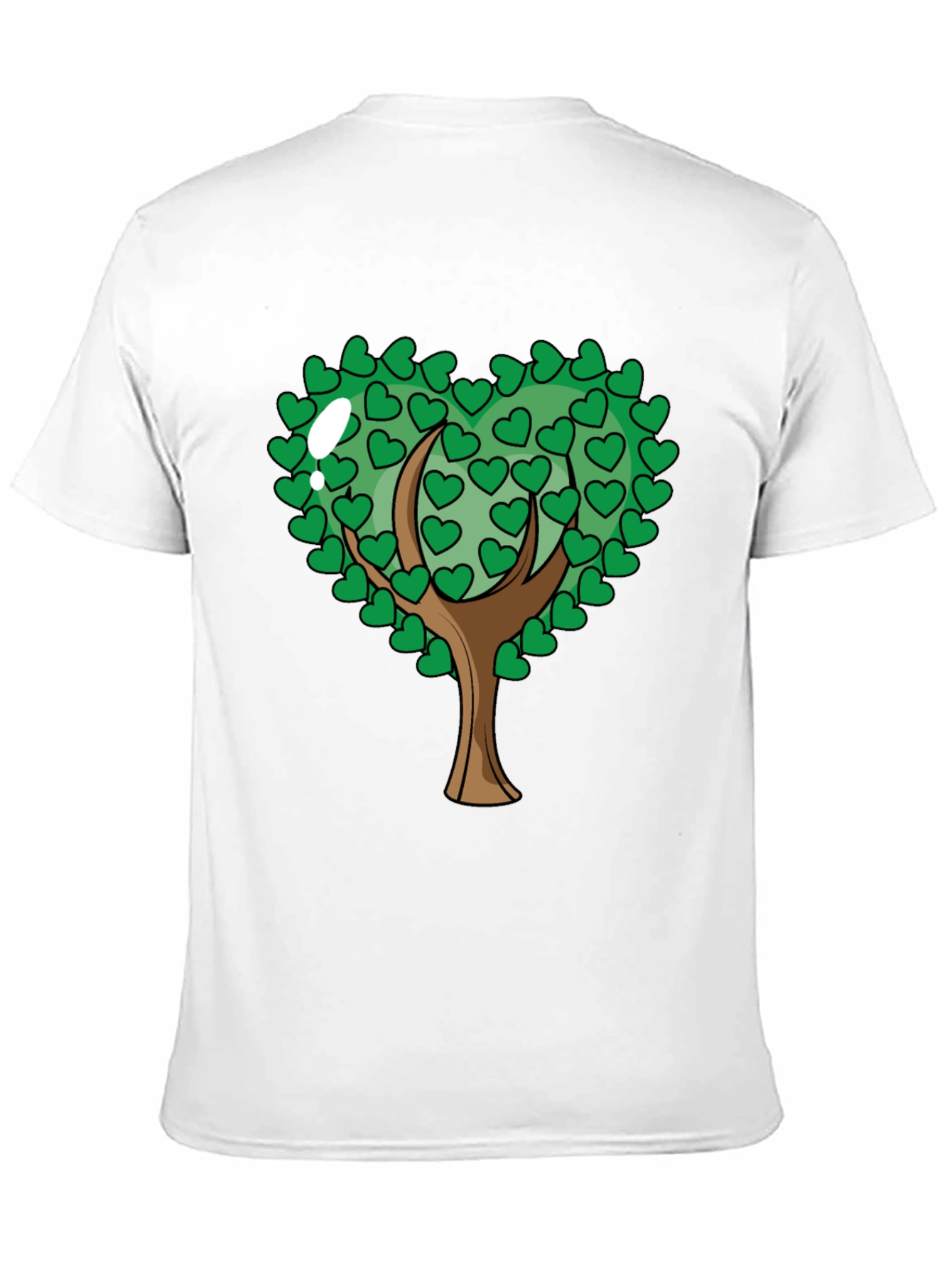 Heart Tree Graphic Black T-Shirt