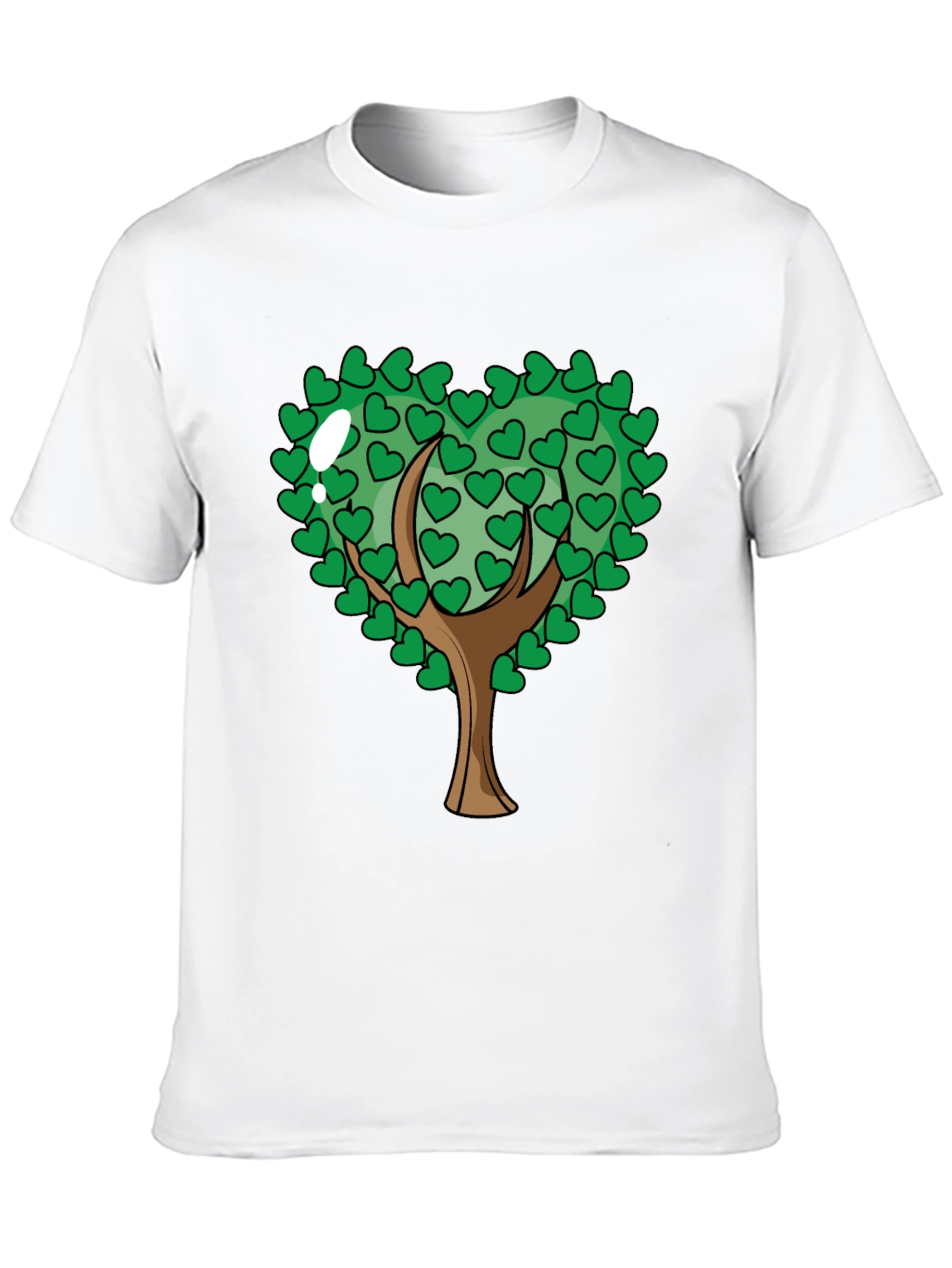 Heart Tree Graphic Black T-Shirt