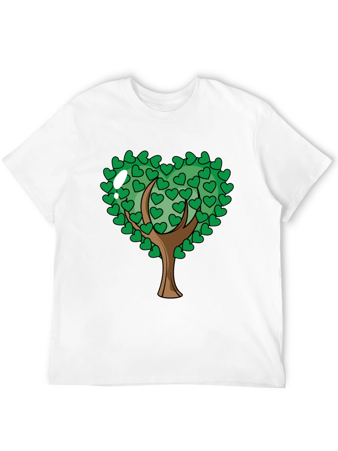 Heart Tree Graphic Black T-Shirt