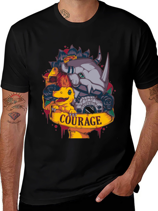 Courage Digimon Black T-Shirt