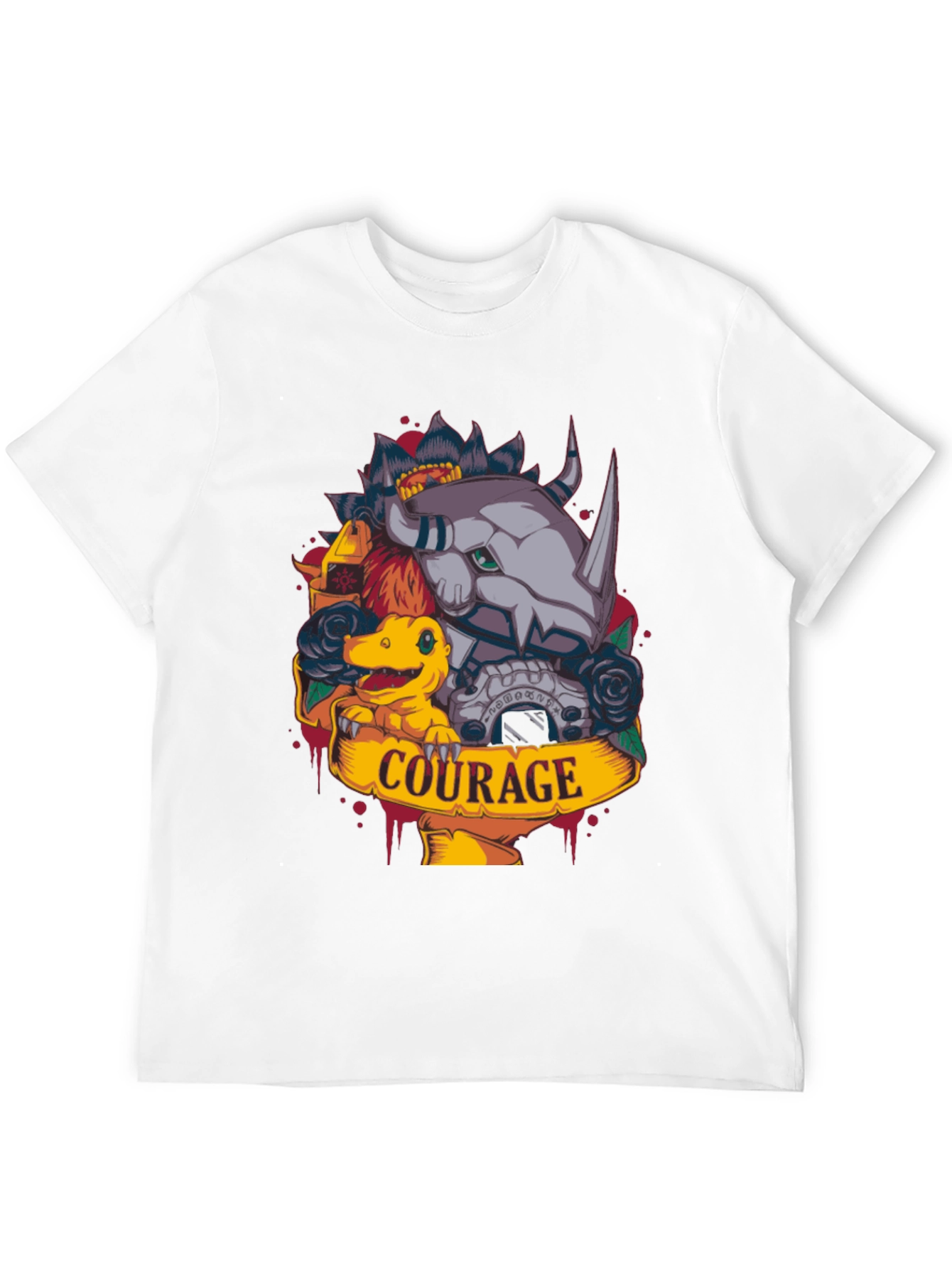 Courage Digimon Black T-Shirt