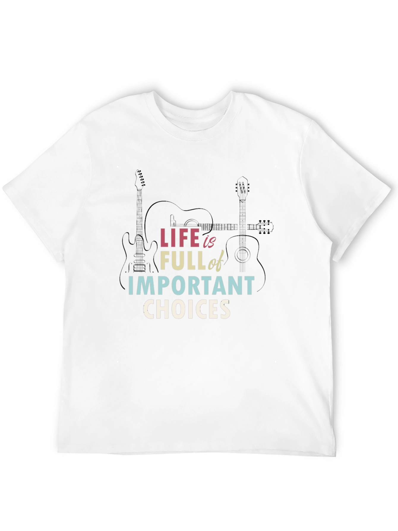 Life Choices Graphic T-Shirt - Guitar Design