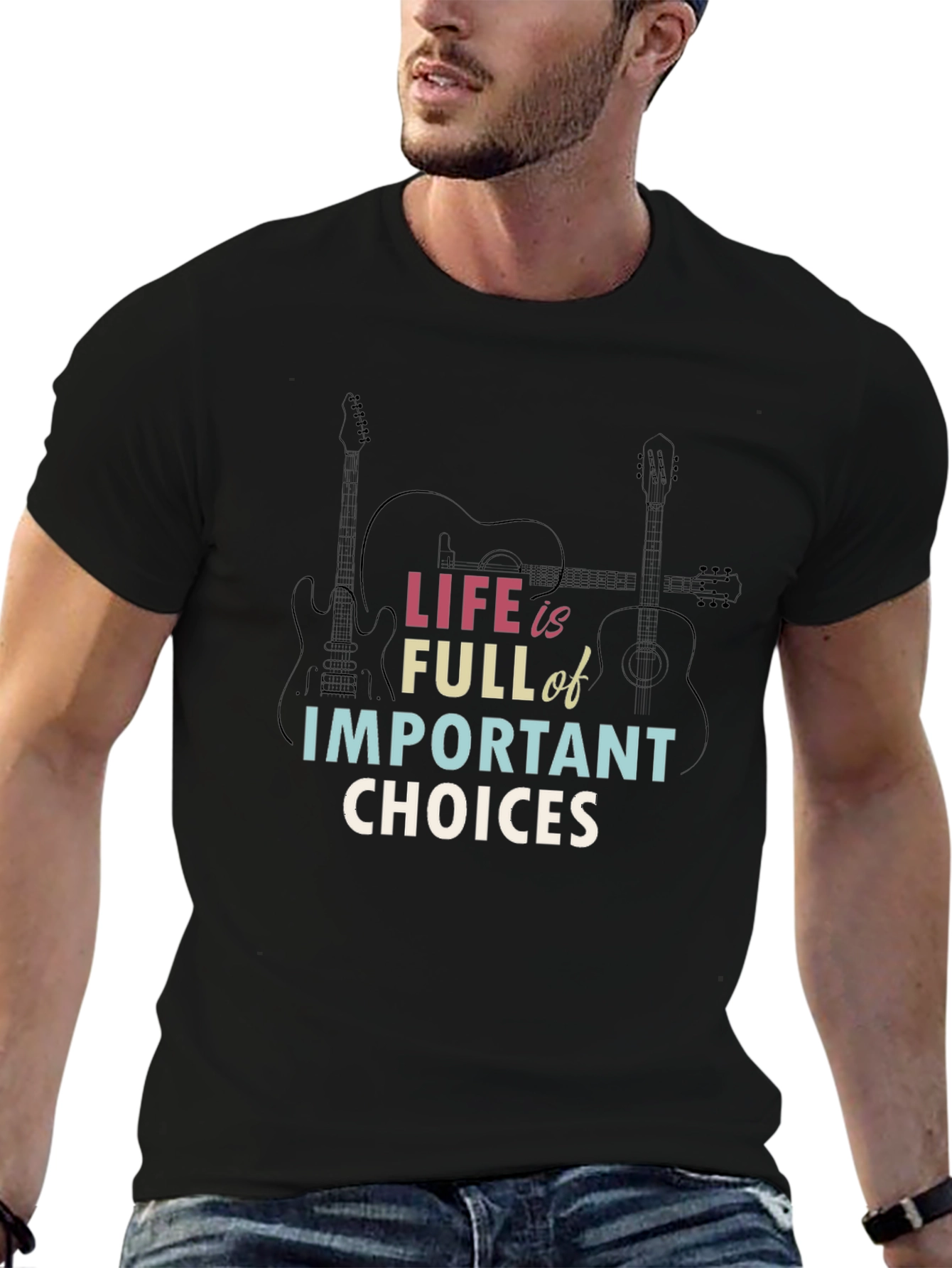 Life Choices Graphic T-Shirt - Guitar Design