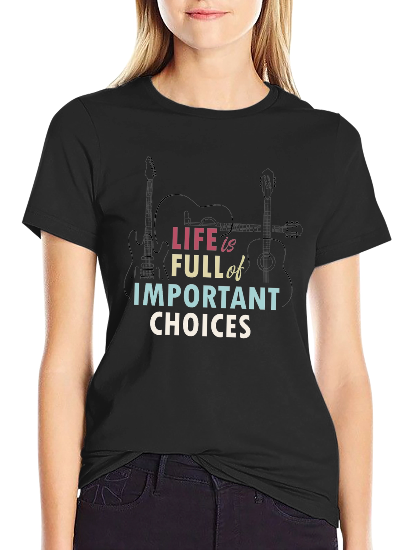 Life Choices Graphic T-Shirt - Guitar Design