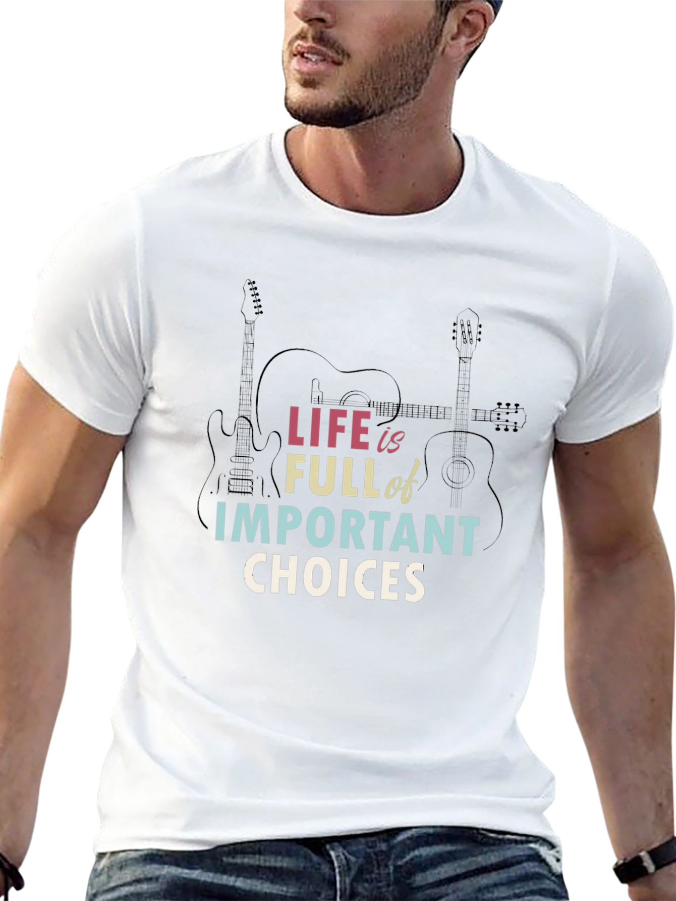 Life Choices Graphic T-Shirt - Guitar Design