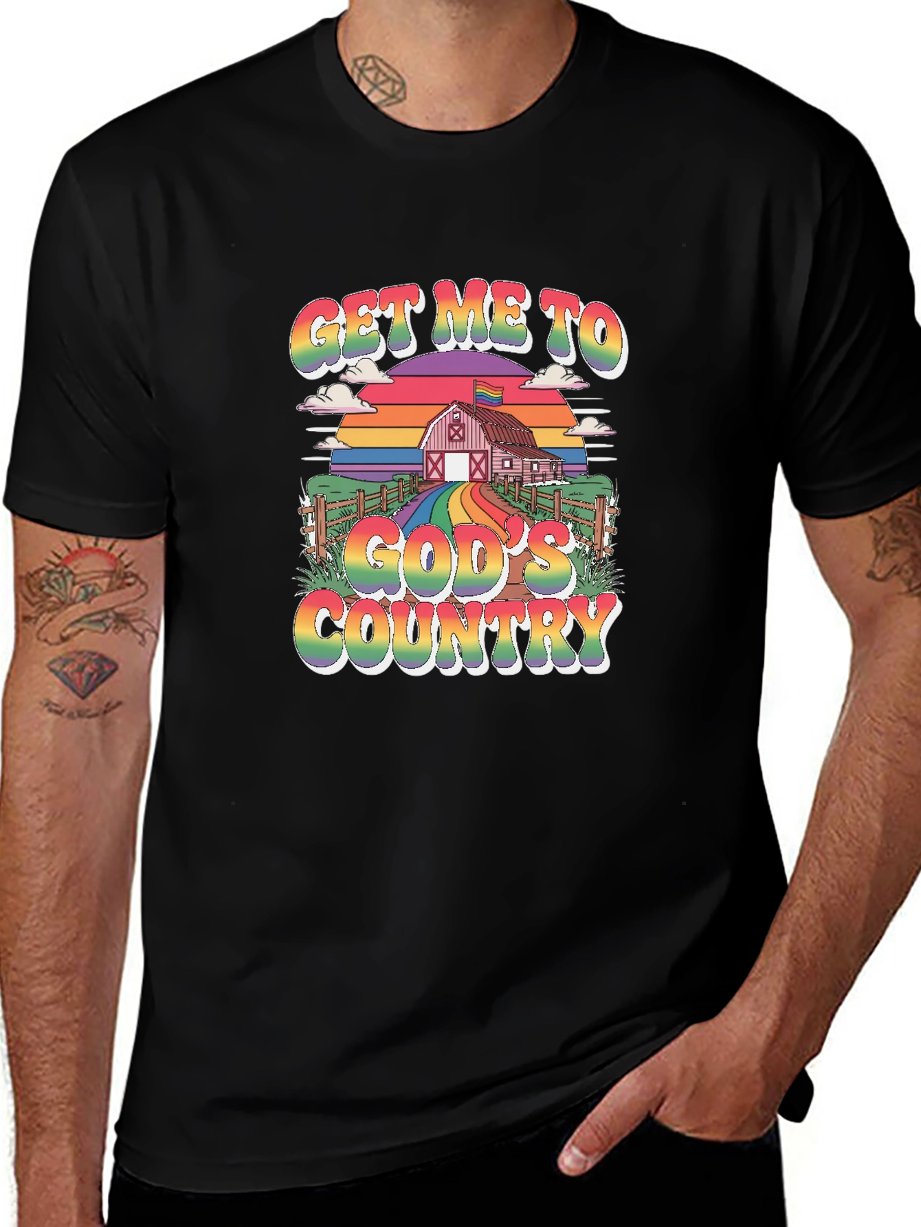Get Me To Gods Country Pride T-Shirt
