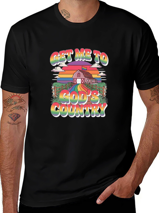 Get Me To Gods Country Pride T-Shirt