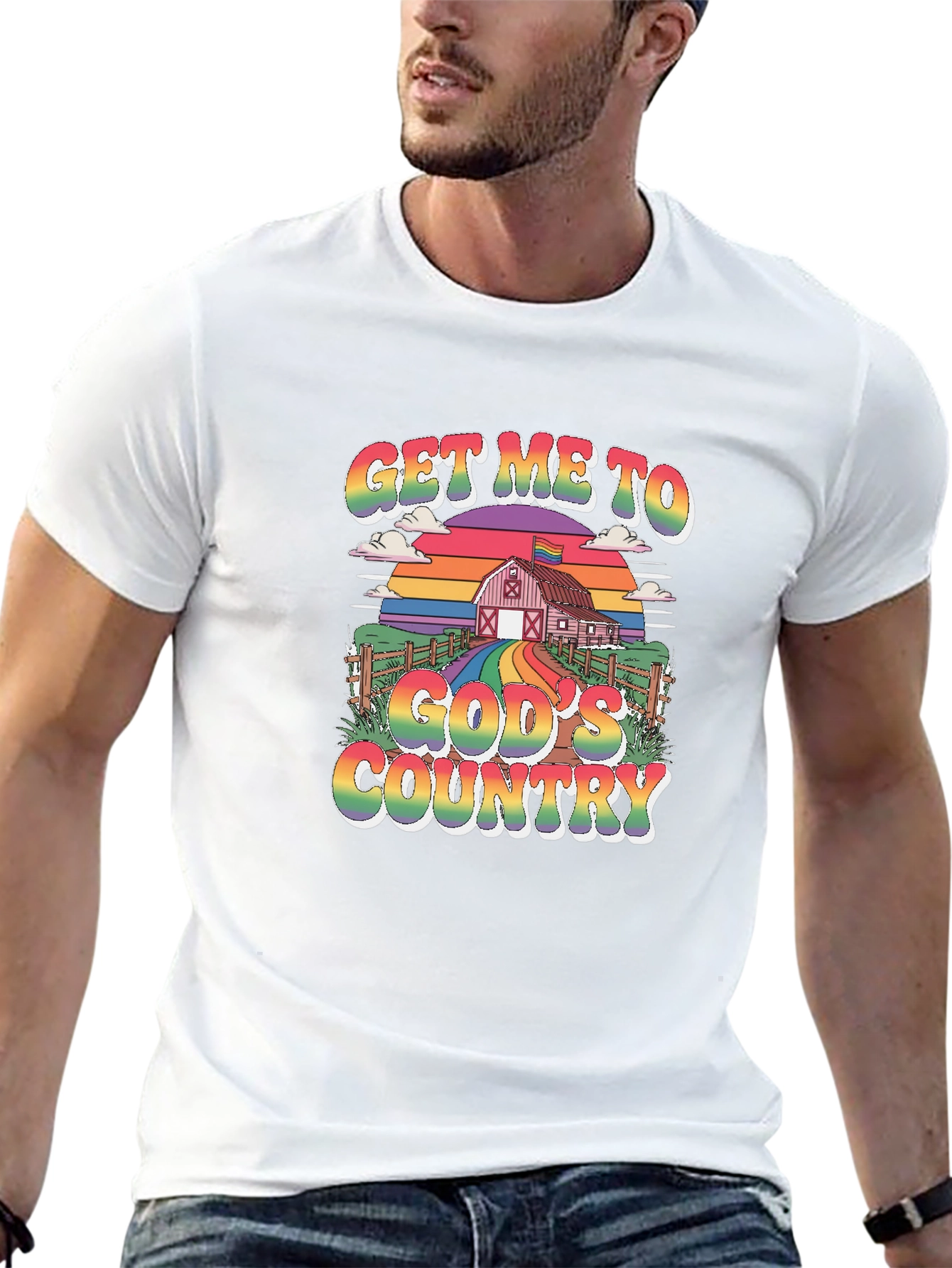 Get Me To Gods Country Pride T-Shirt