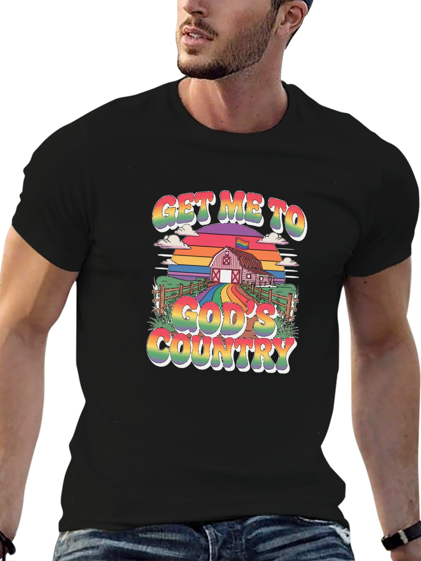Get Me To Gods Country Pride T-Shirt