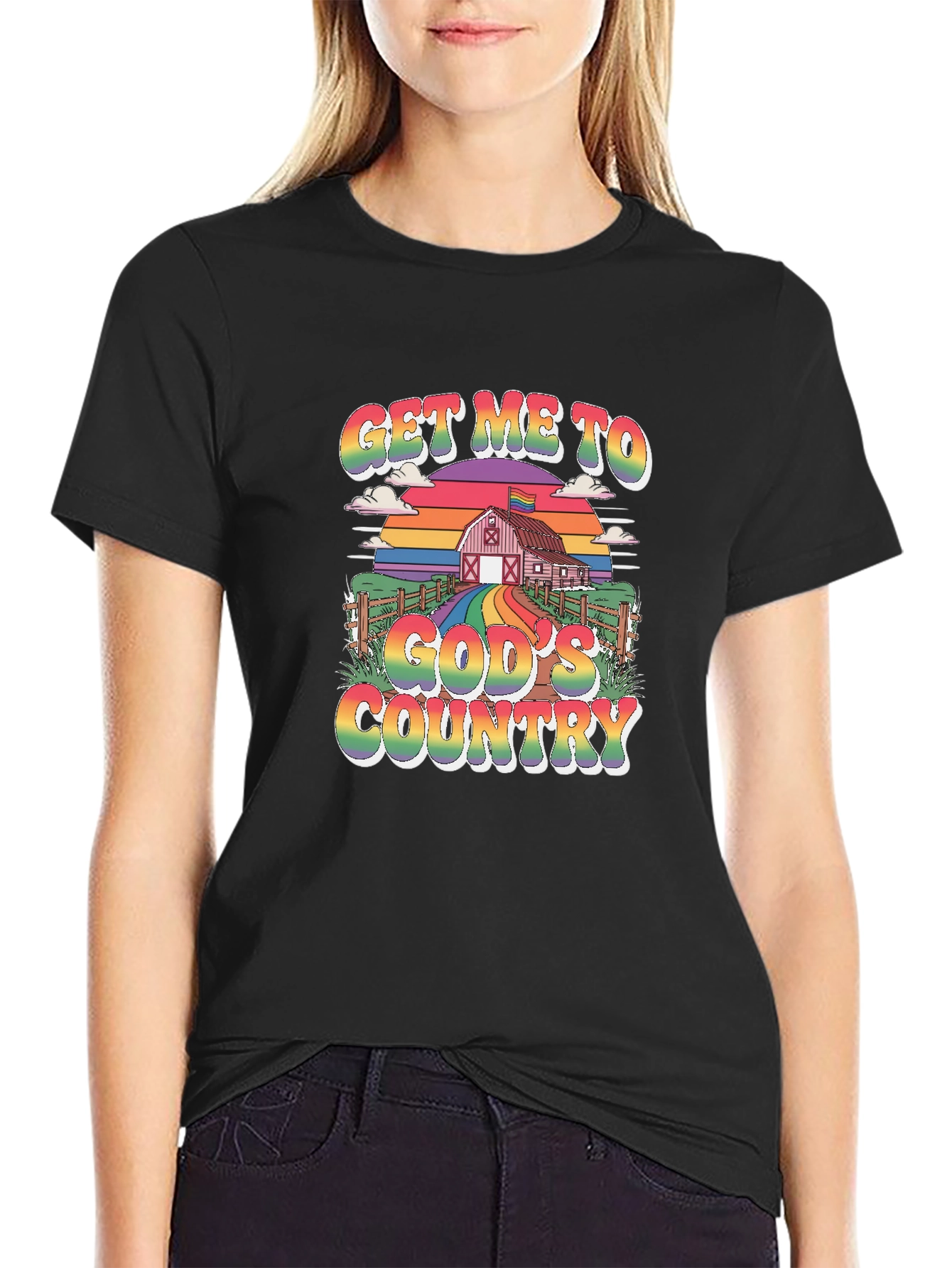 Get Me To Gods Country Pride T-Shirt
