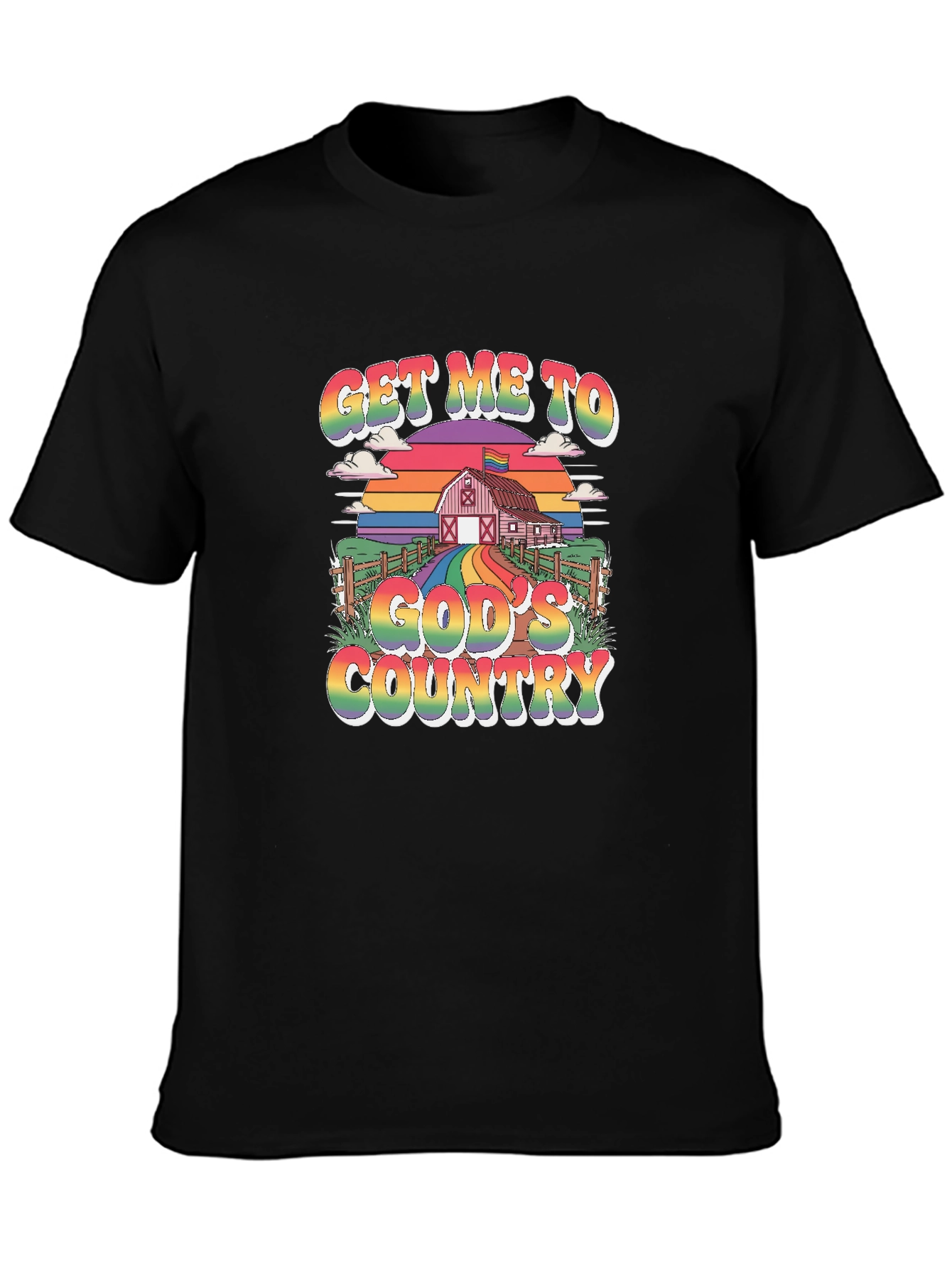 Get Me To Gods Country Pride T-Shirt