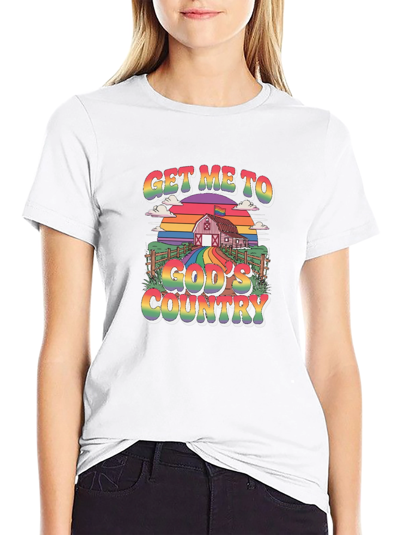 Get Me To Gods Country Pride T-Shirt