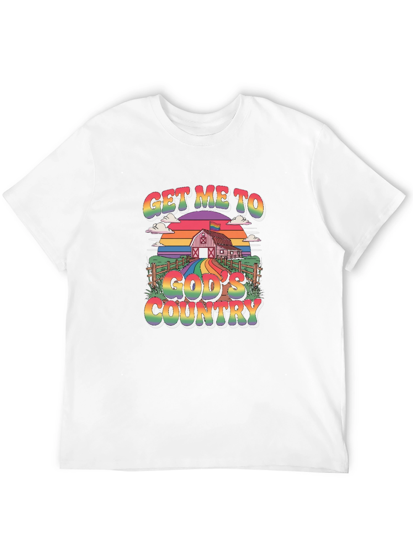Get Me To Gods Country Pride T-Shirt