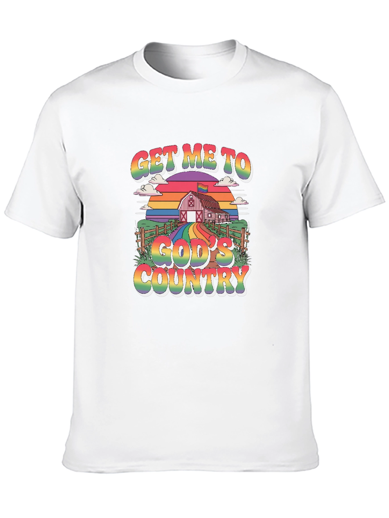 Get Me To Gods Country Pride T-Shirt