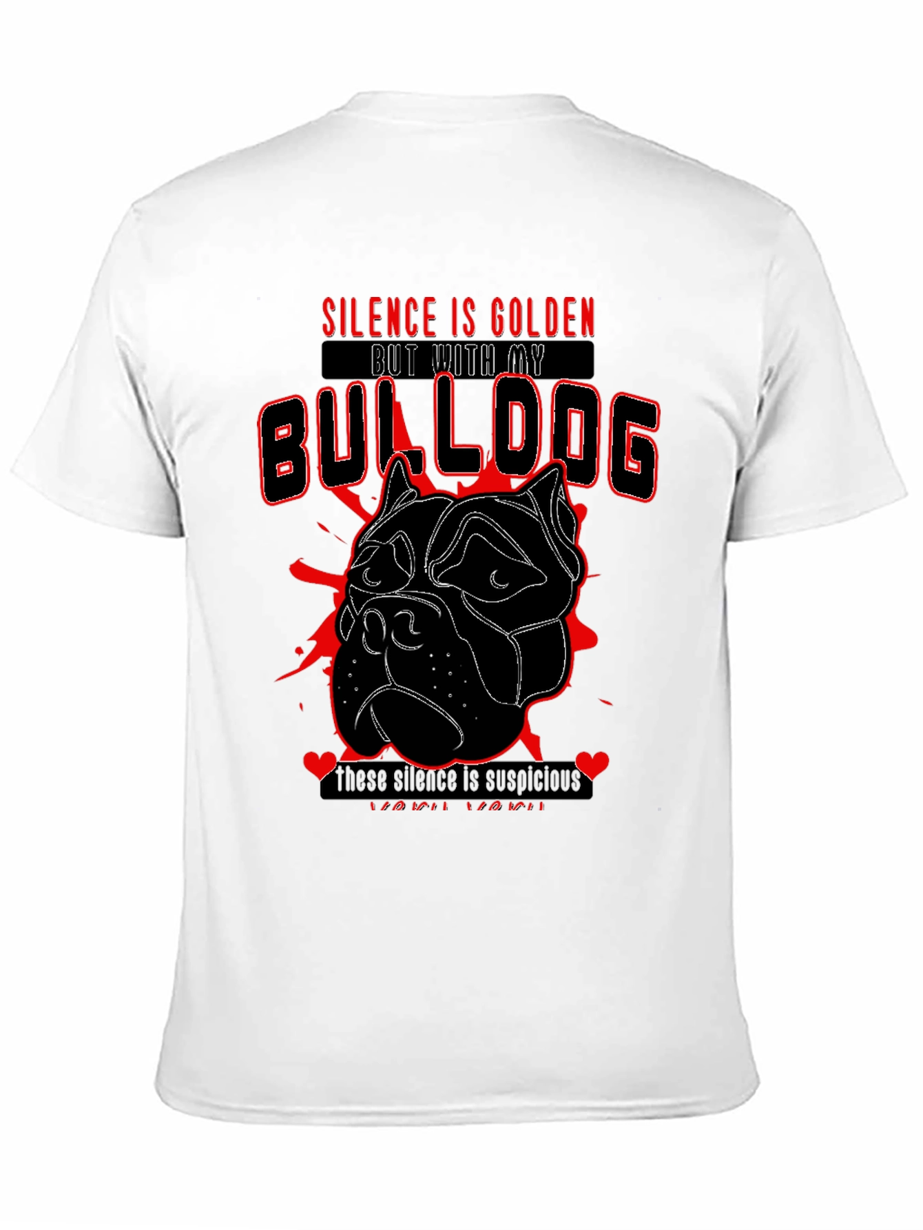 Silence is Golden Bulldog Graphic Tee