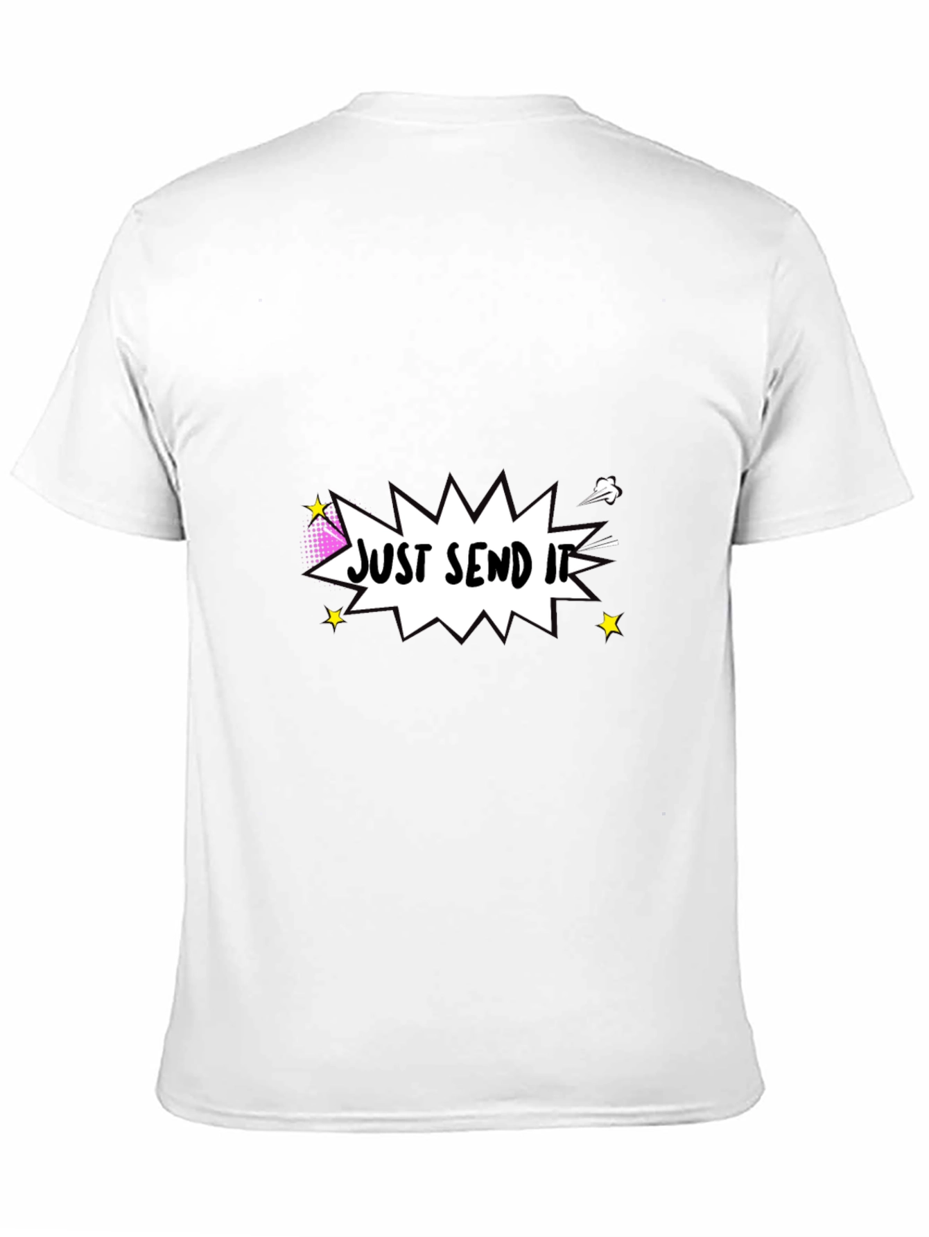 Just Send It Graphic Tee - Black Cotton T-Shirt