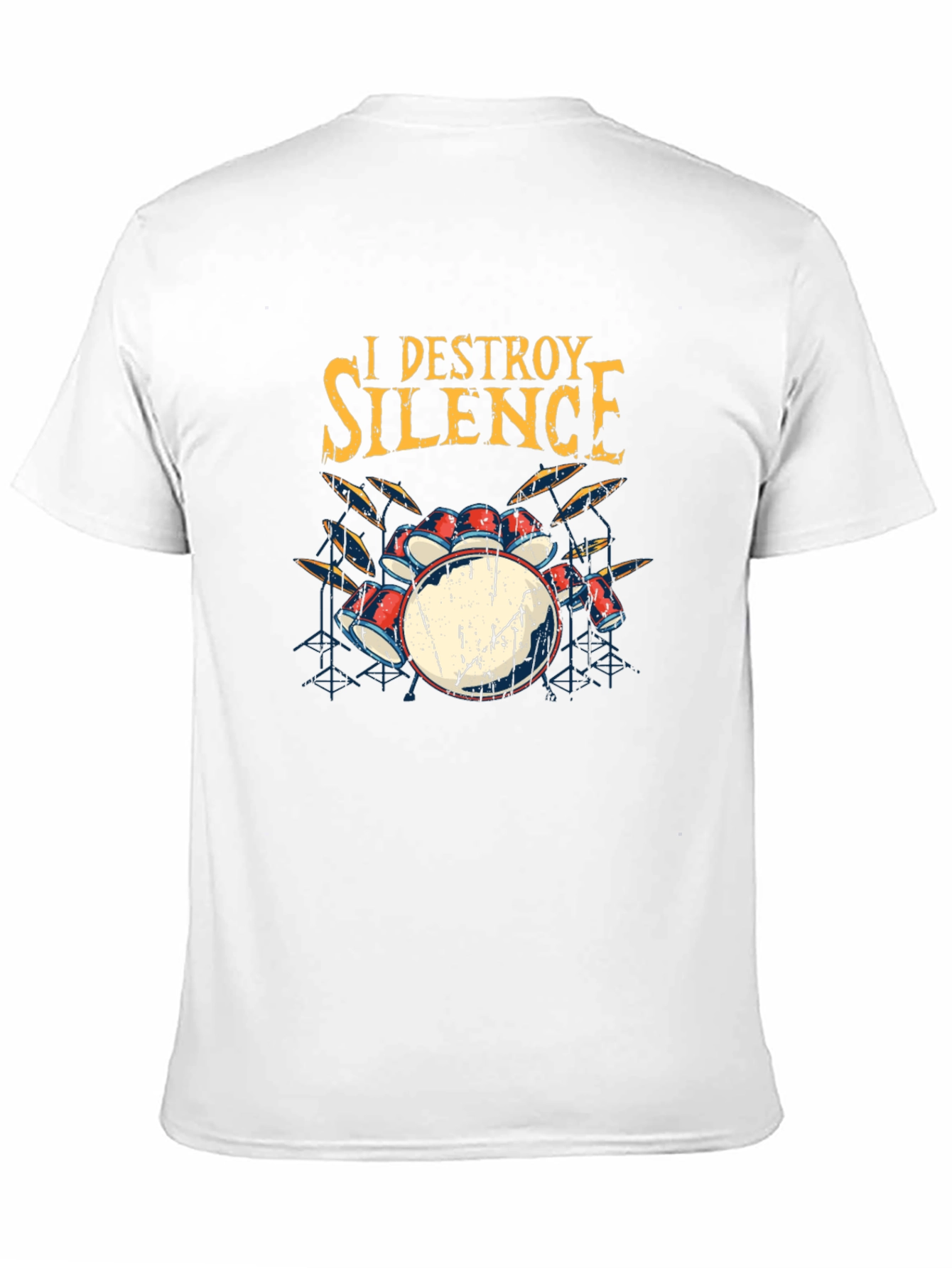 I Destroy Silence Drummer Graphic T-Shirt