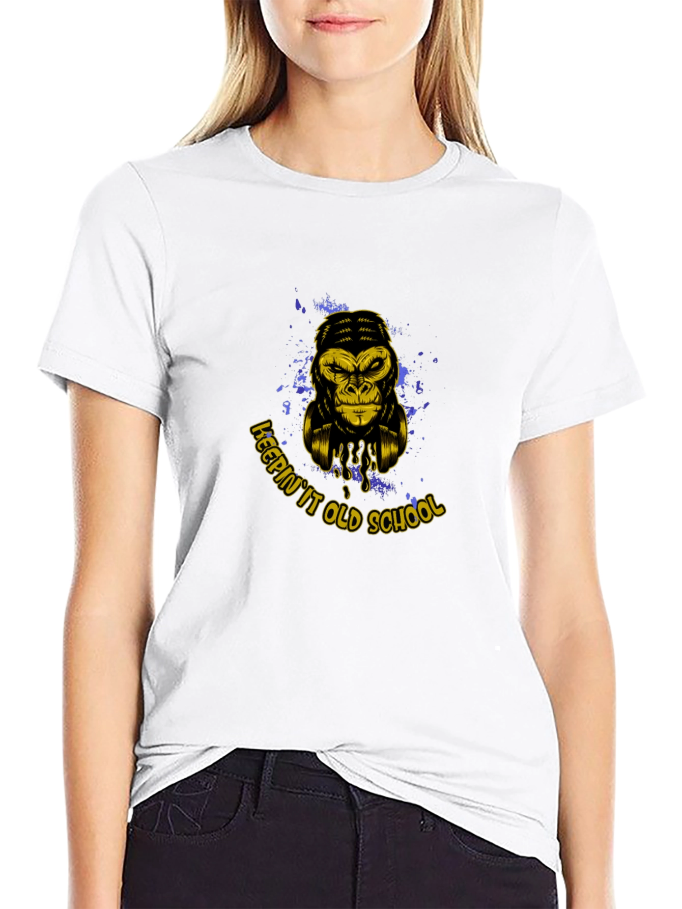 Keepin It Old School Gorilla Graphic T-Shirt