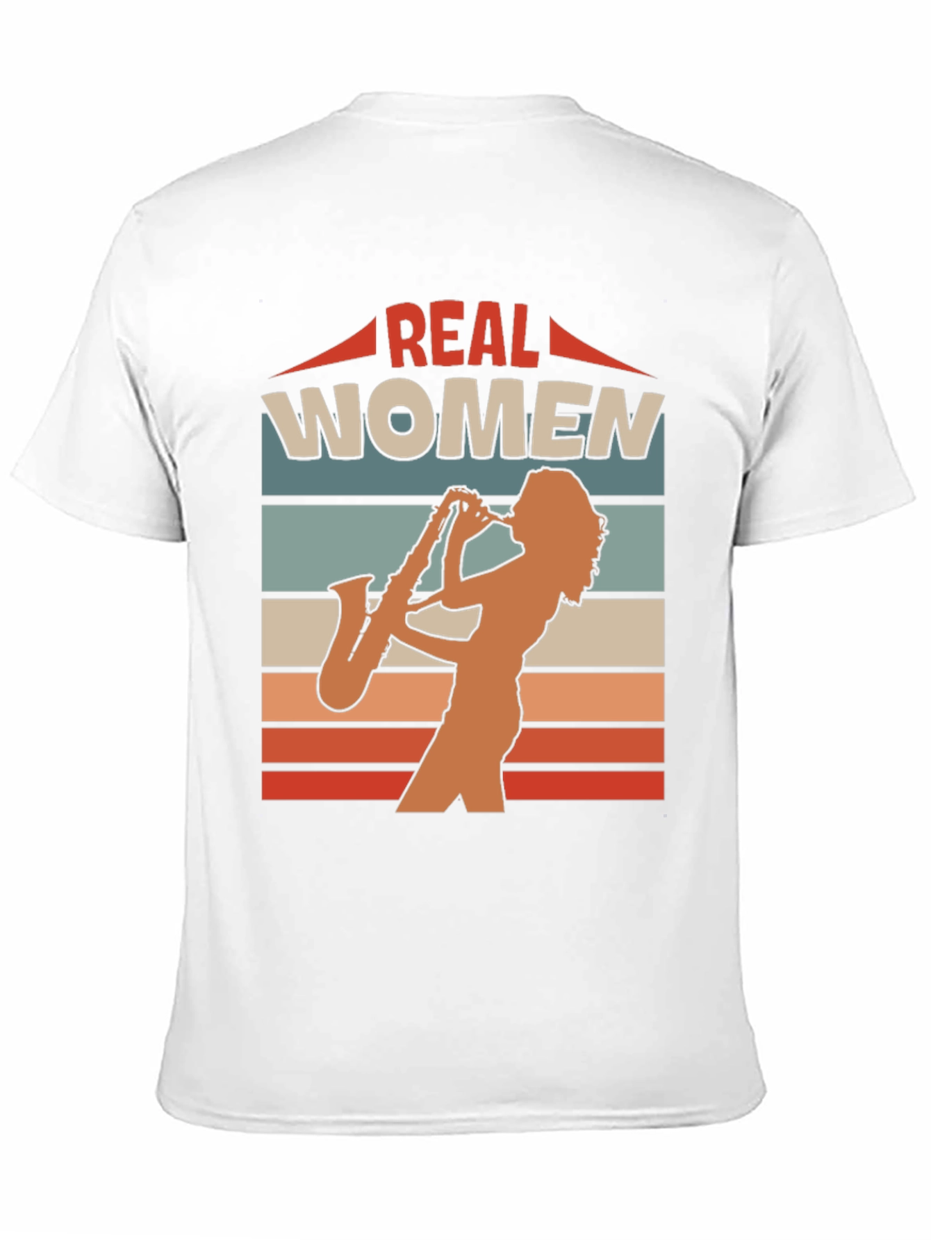 Real Women Saxophone Player Graphic Tee