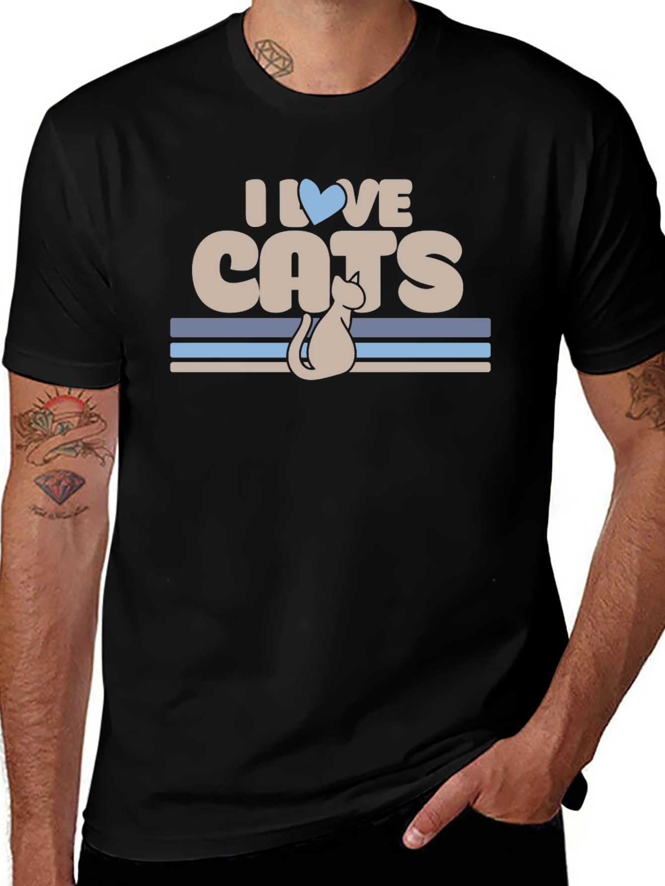 I Love Cats Graphic T-Shirt
