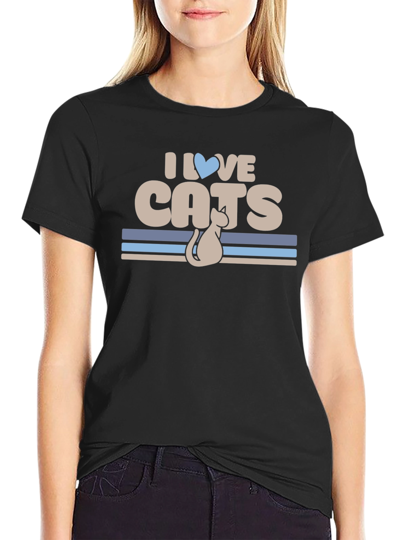 I Love Cats Graphic T-Shirt