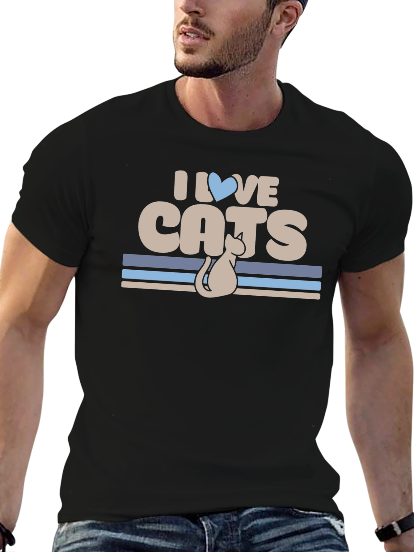 I Love Cats Graphic T-Shirt