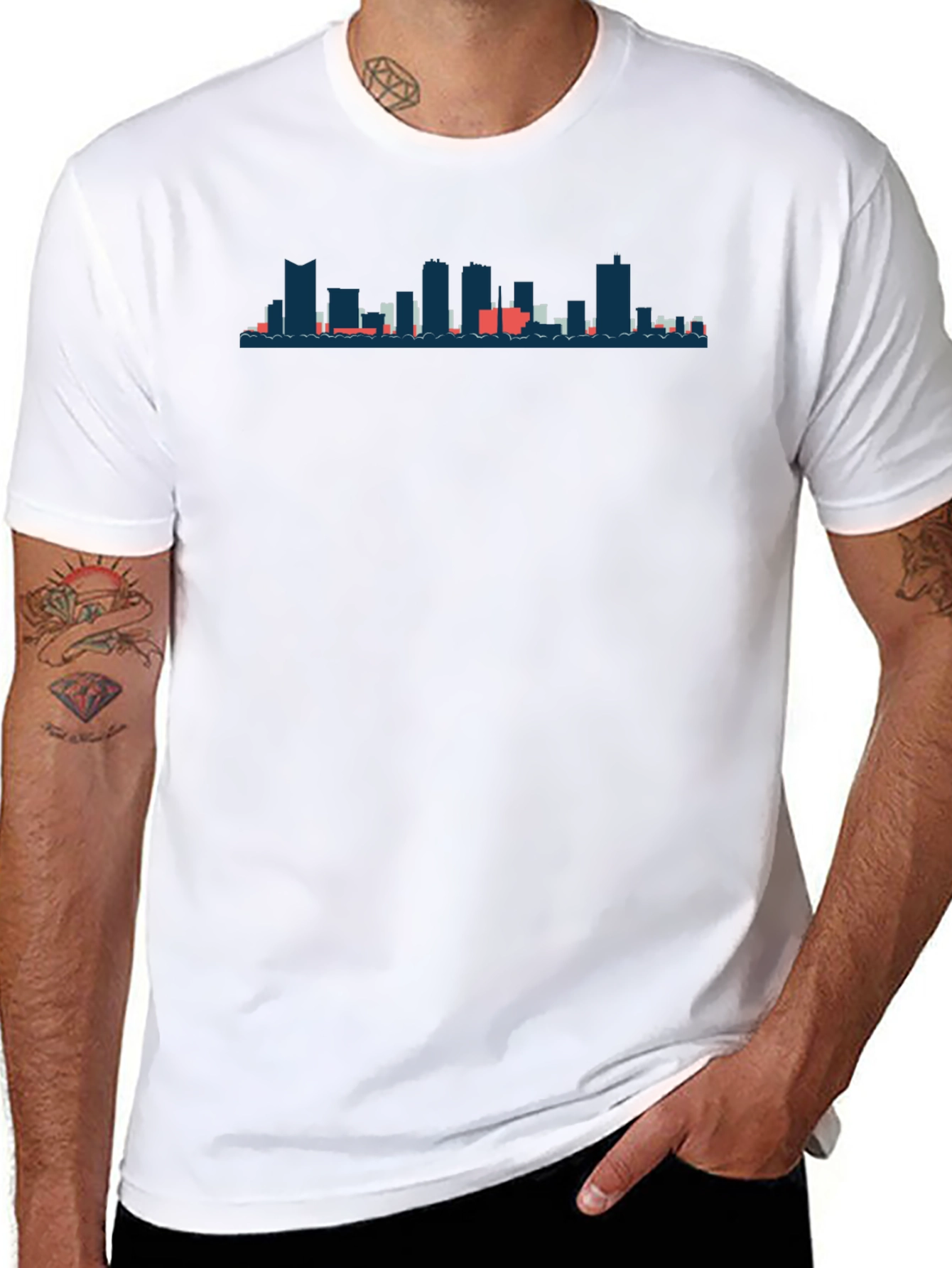 City Skyline Graphic Tee - Urban Style