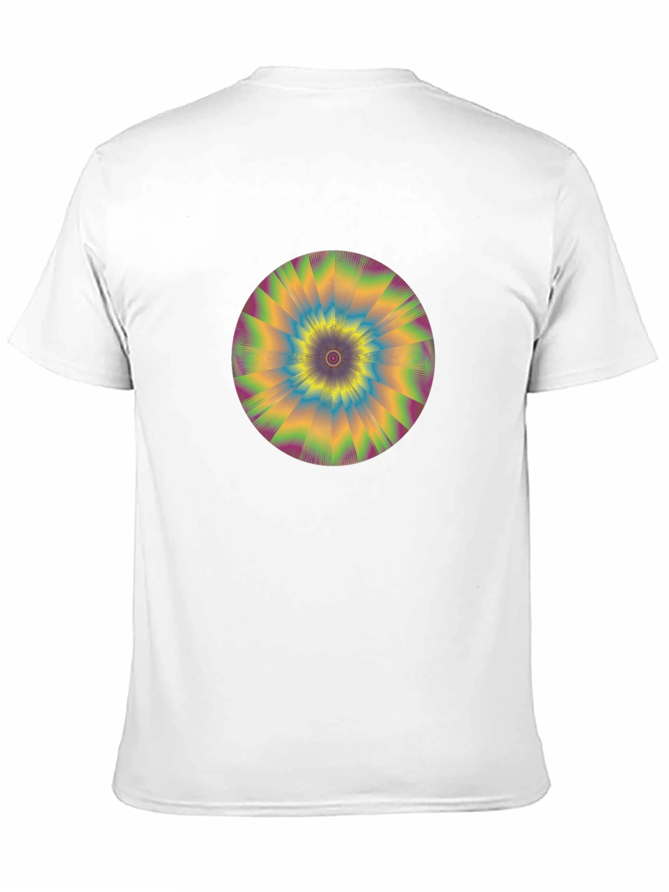 Hypnotic Swirl Graphic Tee - Black Cotton Comfort