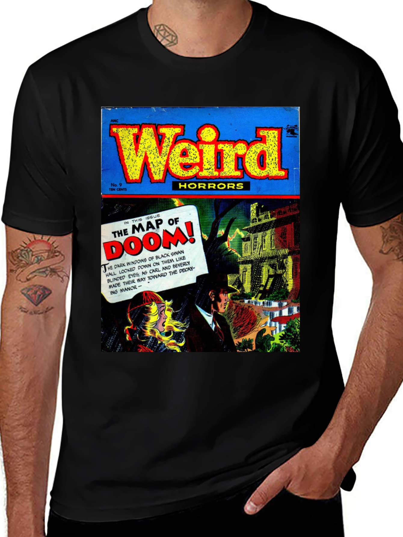 Weird Horrors Comic Book Cover T-Shirt