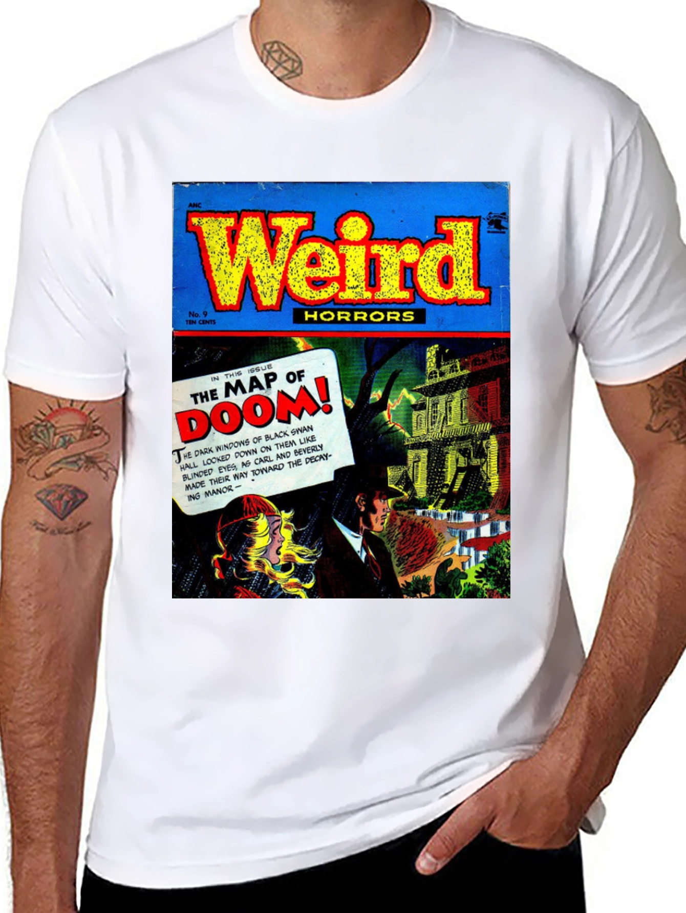 Weird Horrors Comic Book Cover T-Shirt