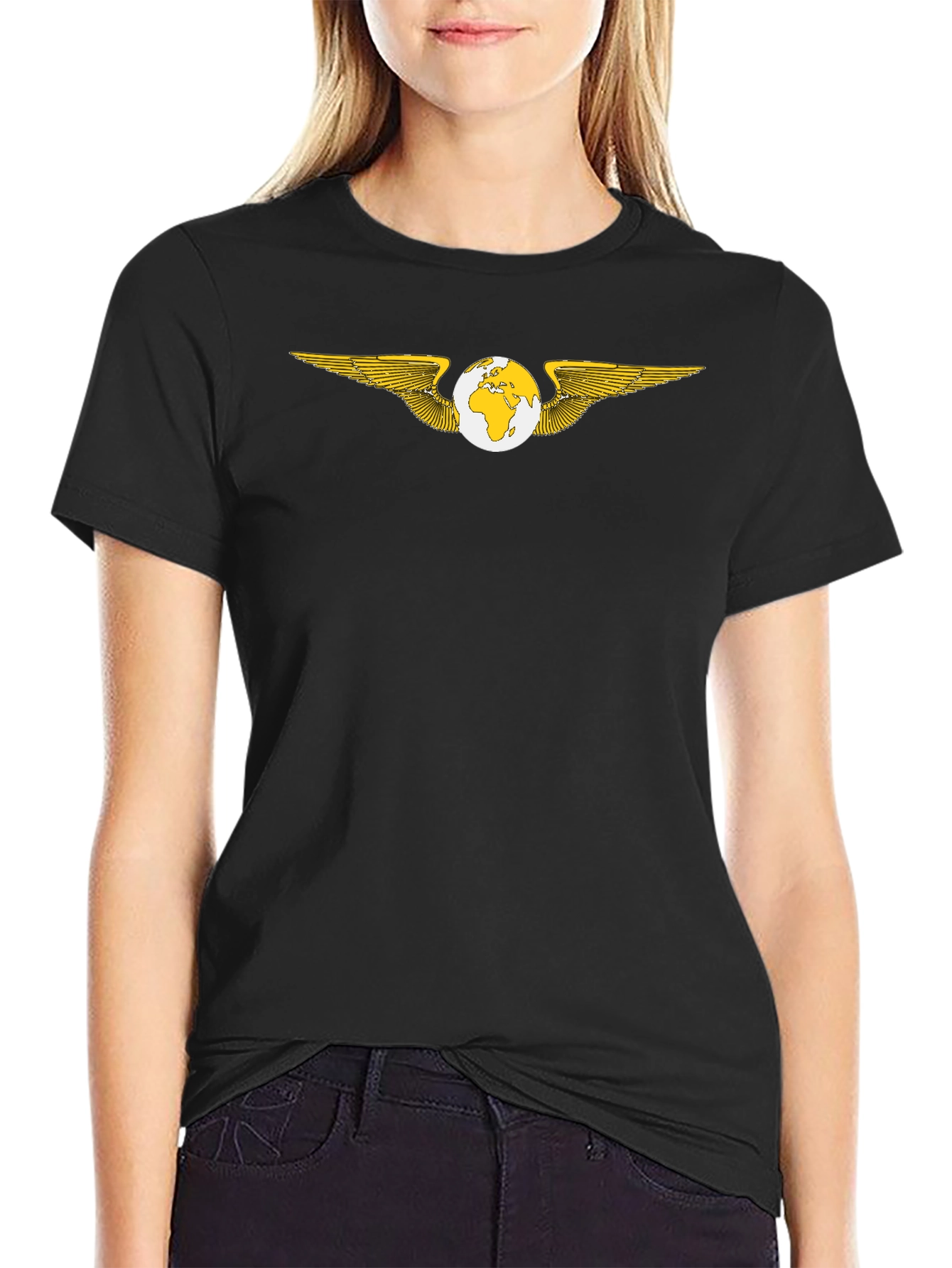 Global Wings Black T-Shirt