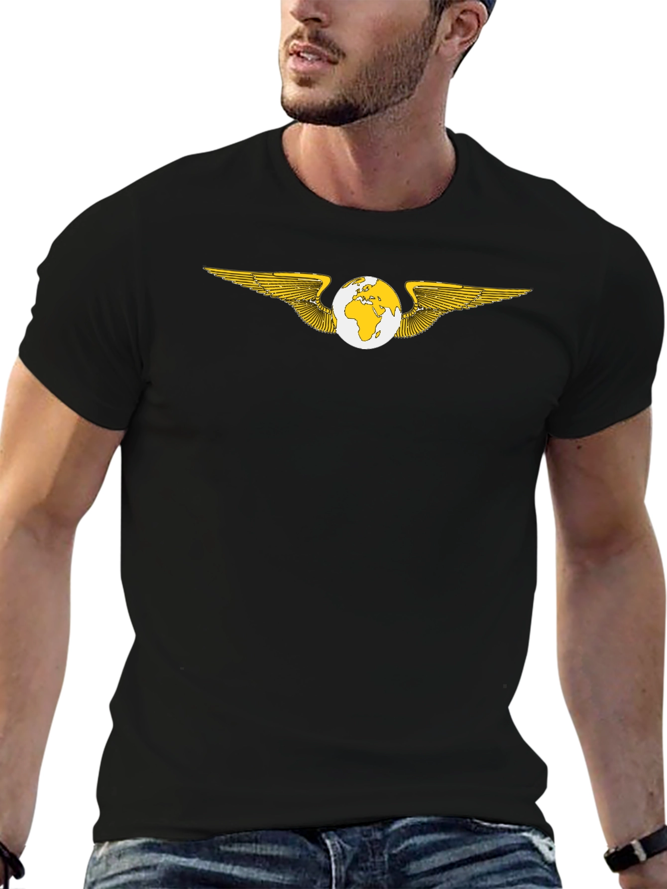 Global Wings Black T-Shirt