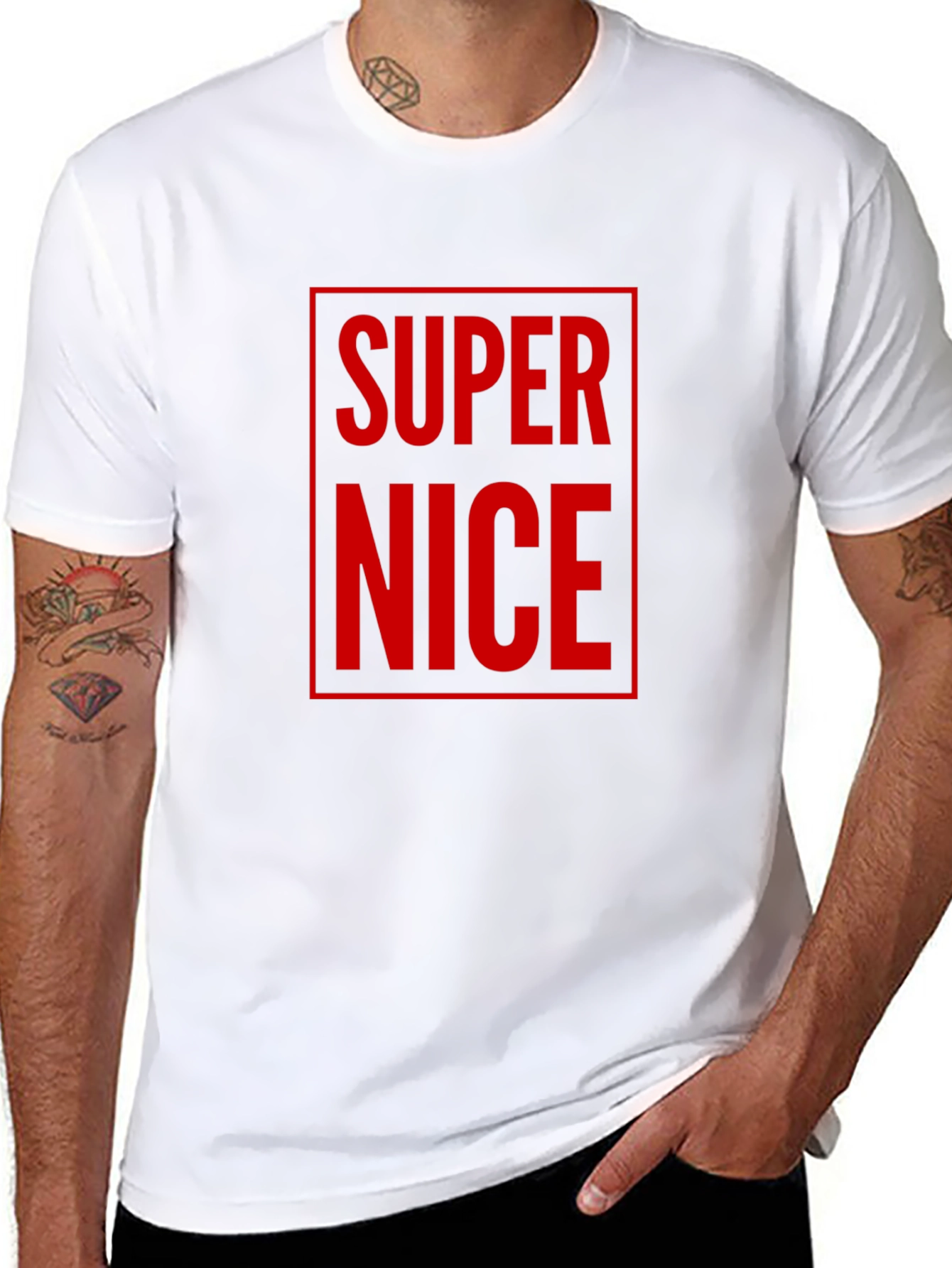 Super Nice Graphic Tee - Mens Black T-Shirt