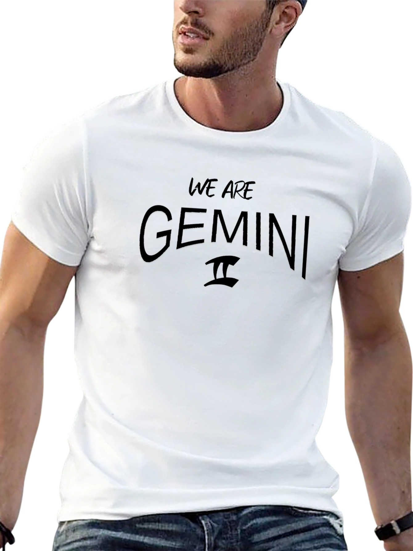 We Are Gemini Black Graphic T-Shirt