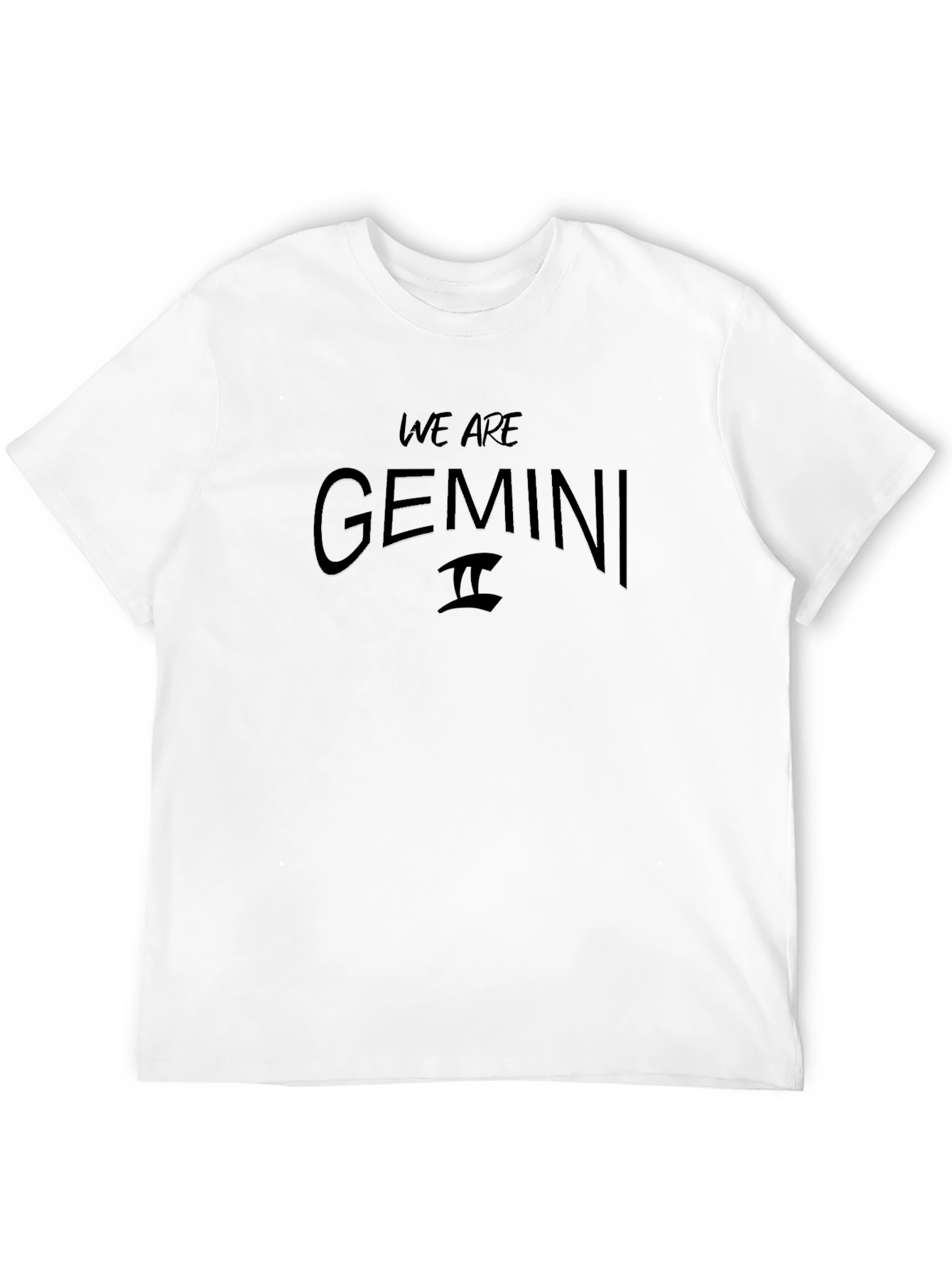 We Are Gemini Black Graphic T-Shirt