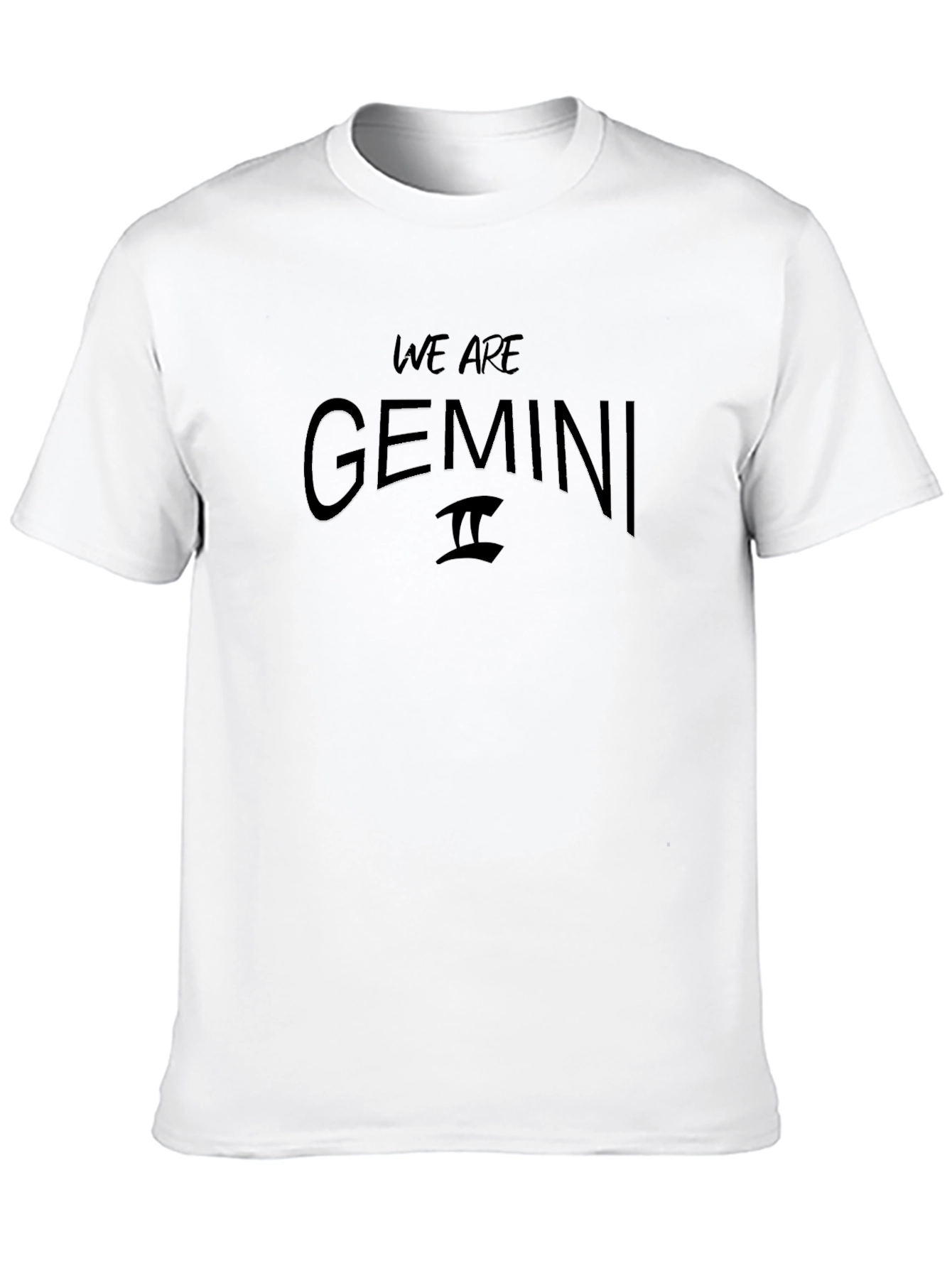 We Are Gemini Black Graphic T-Shirt