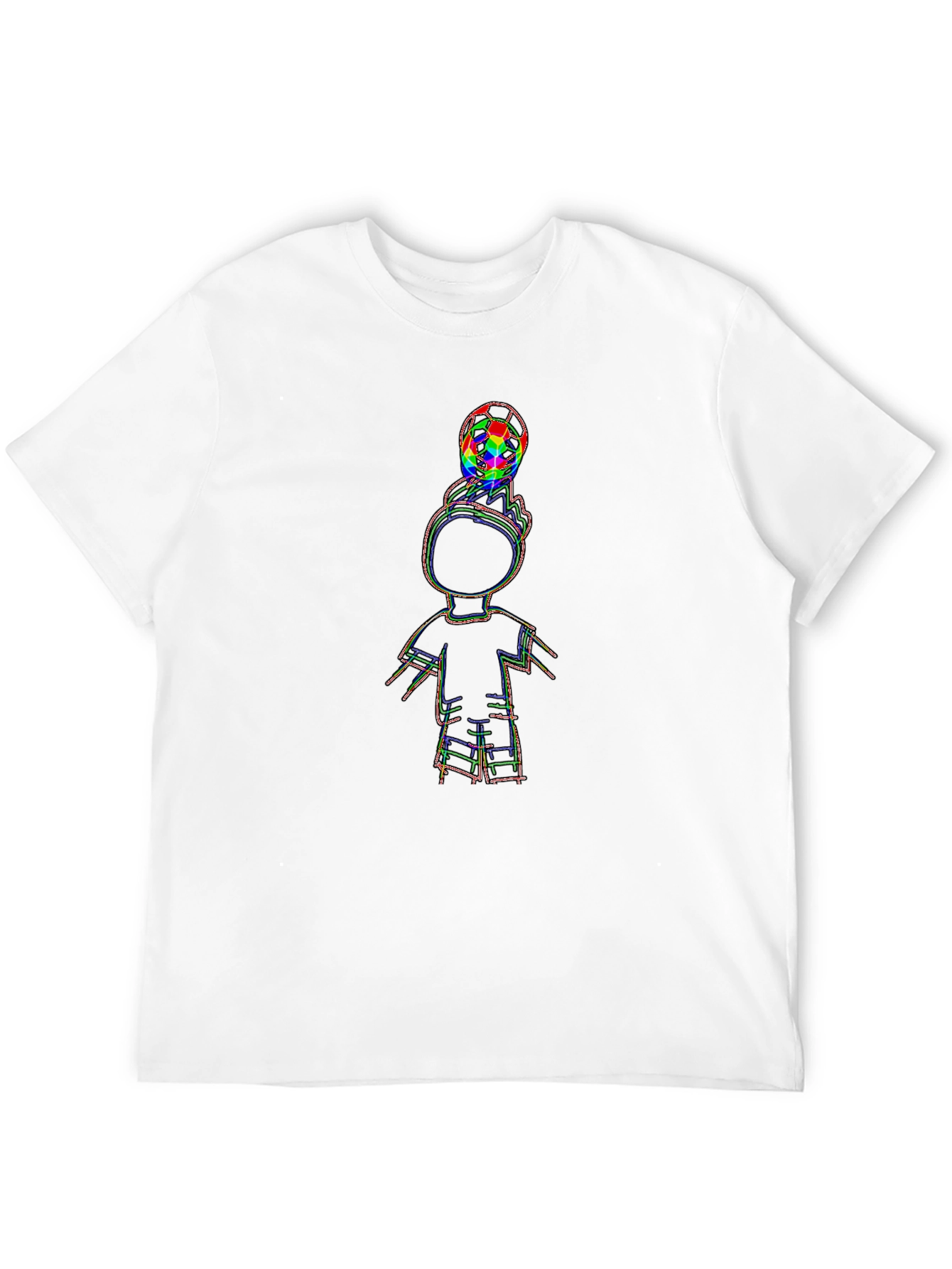 Cool Black T-Shirt with Soccer Boy Graphic