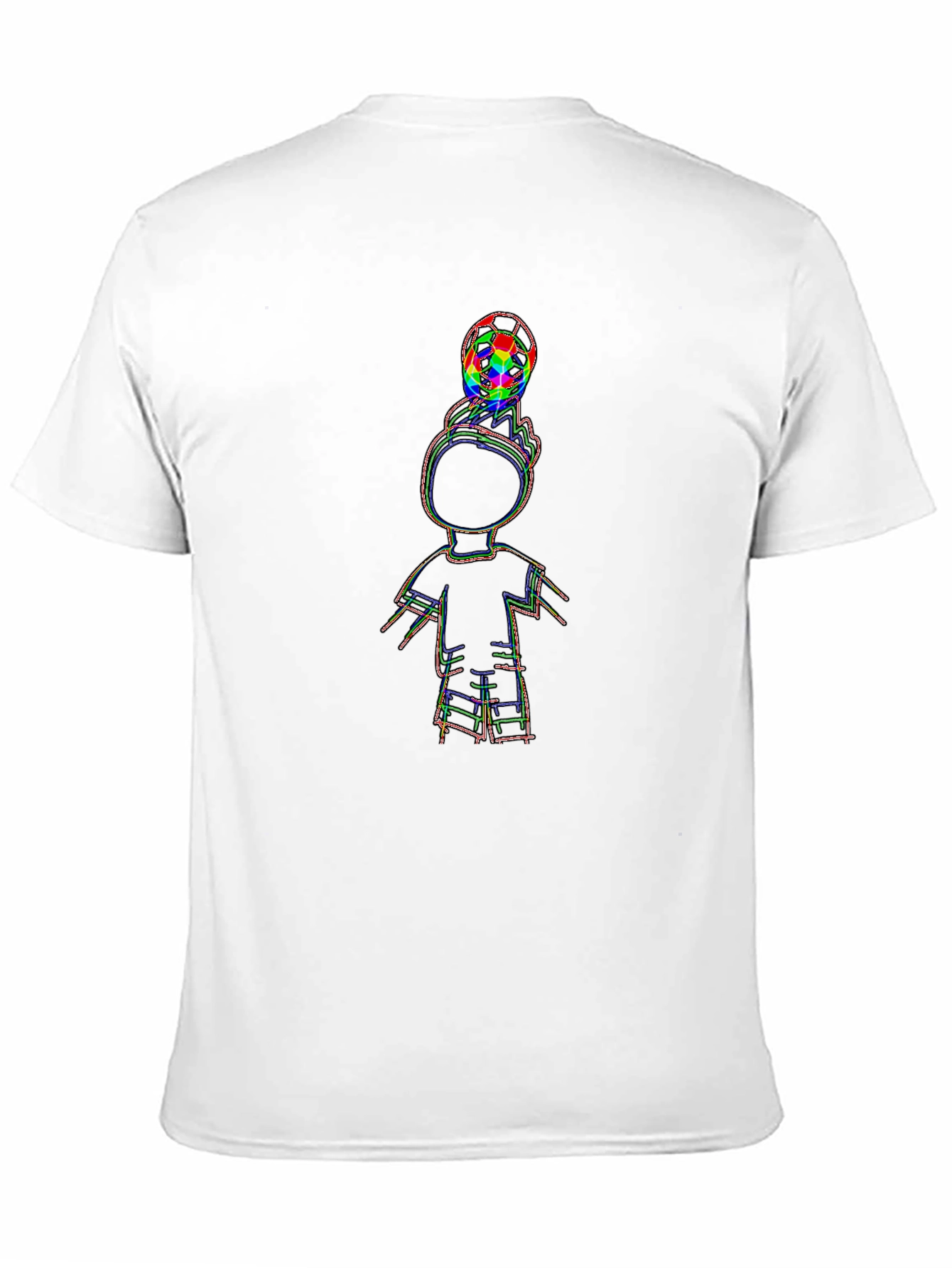 Cool Black T-Shirt with Soccer Boy Graphic