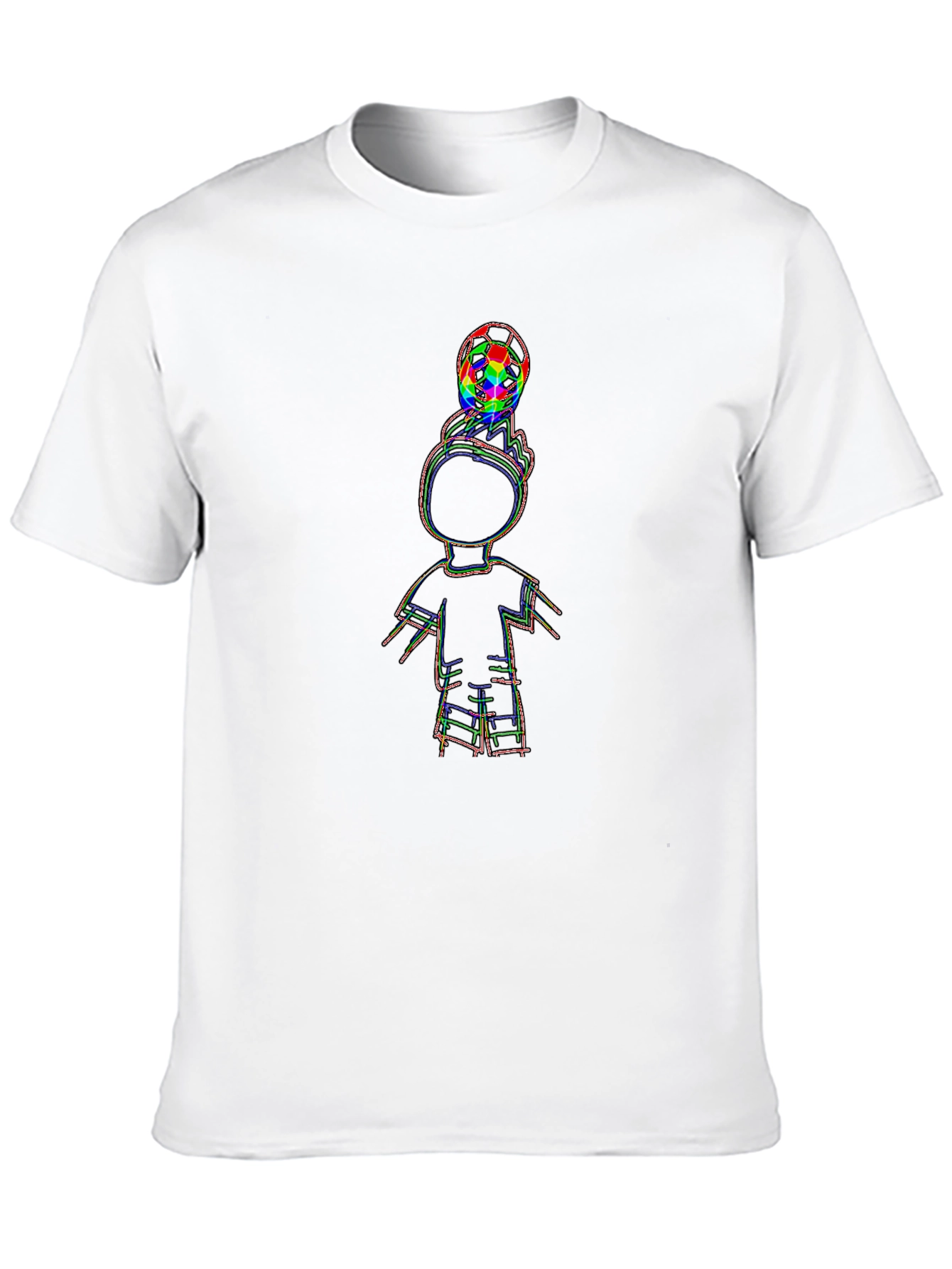 Cool Black T-Shirt with Soccer Boy Graphic