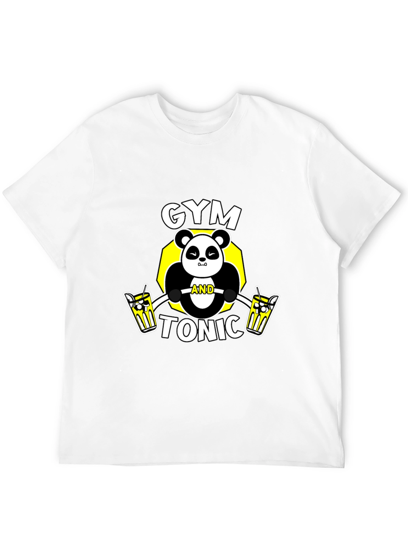 Gym and Tonic Panda Graphic Tee