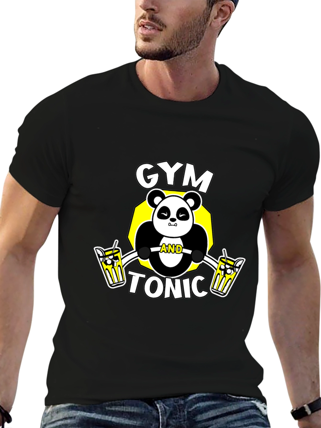 Gym and Tonic Panda Graphic Tee