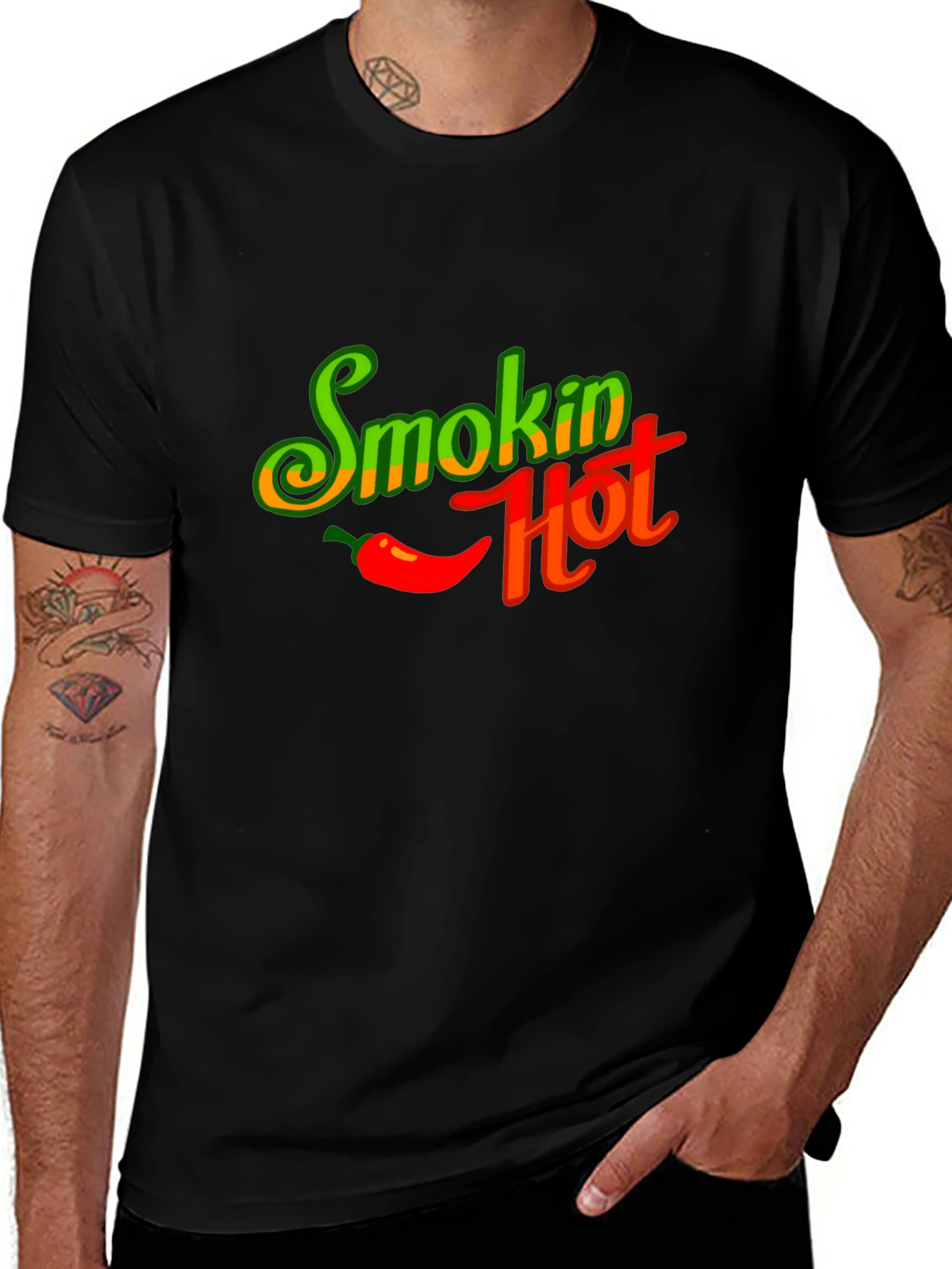 Smokin Hot Graphic T-Shirt - Spicy Chili Design