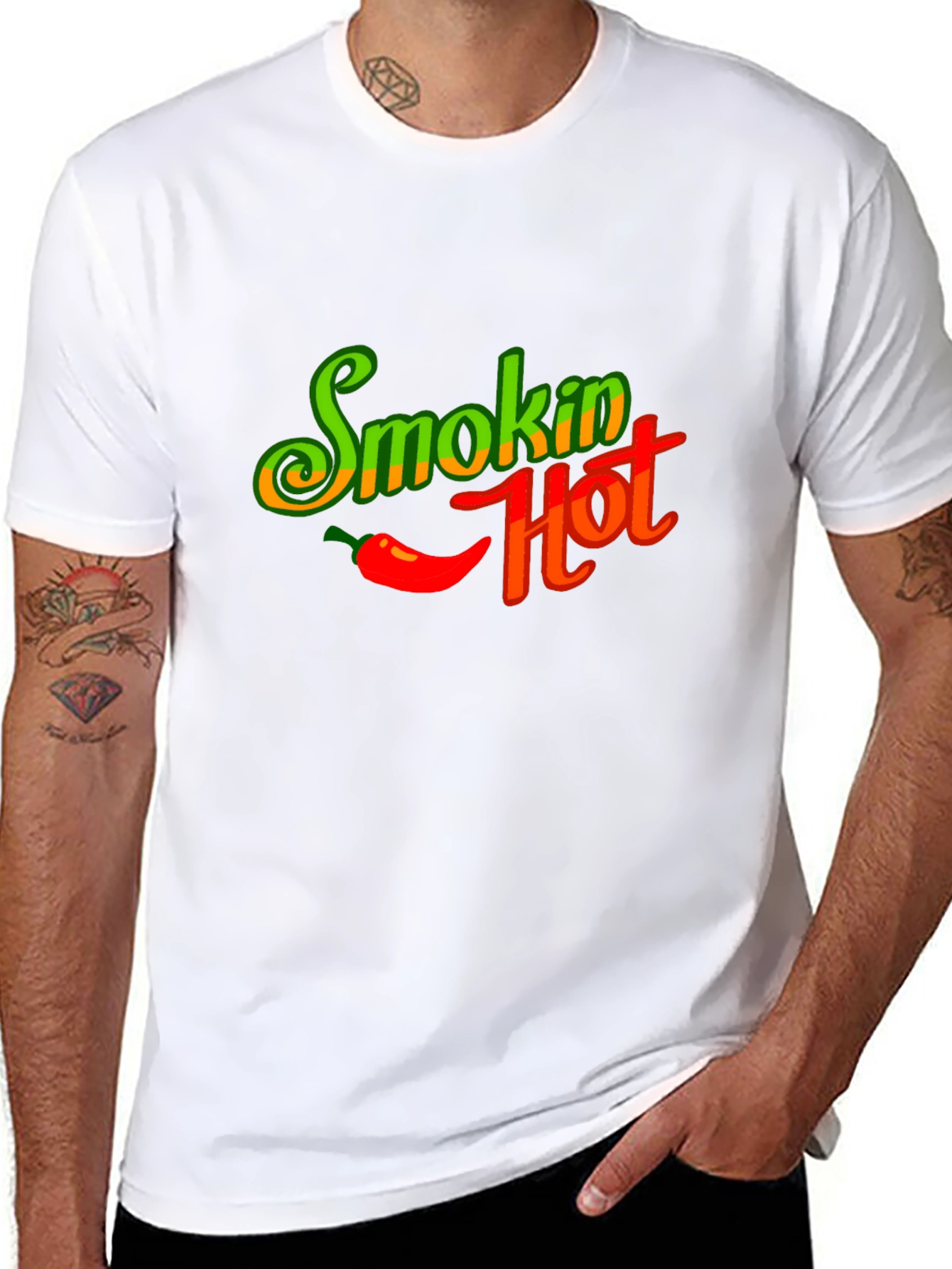 Smokin Hot Graphic T-Shirt - Spicy Chili Design