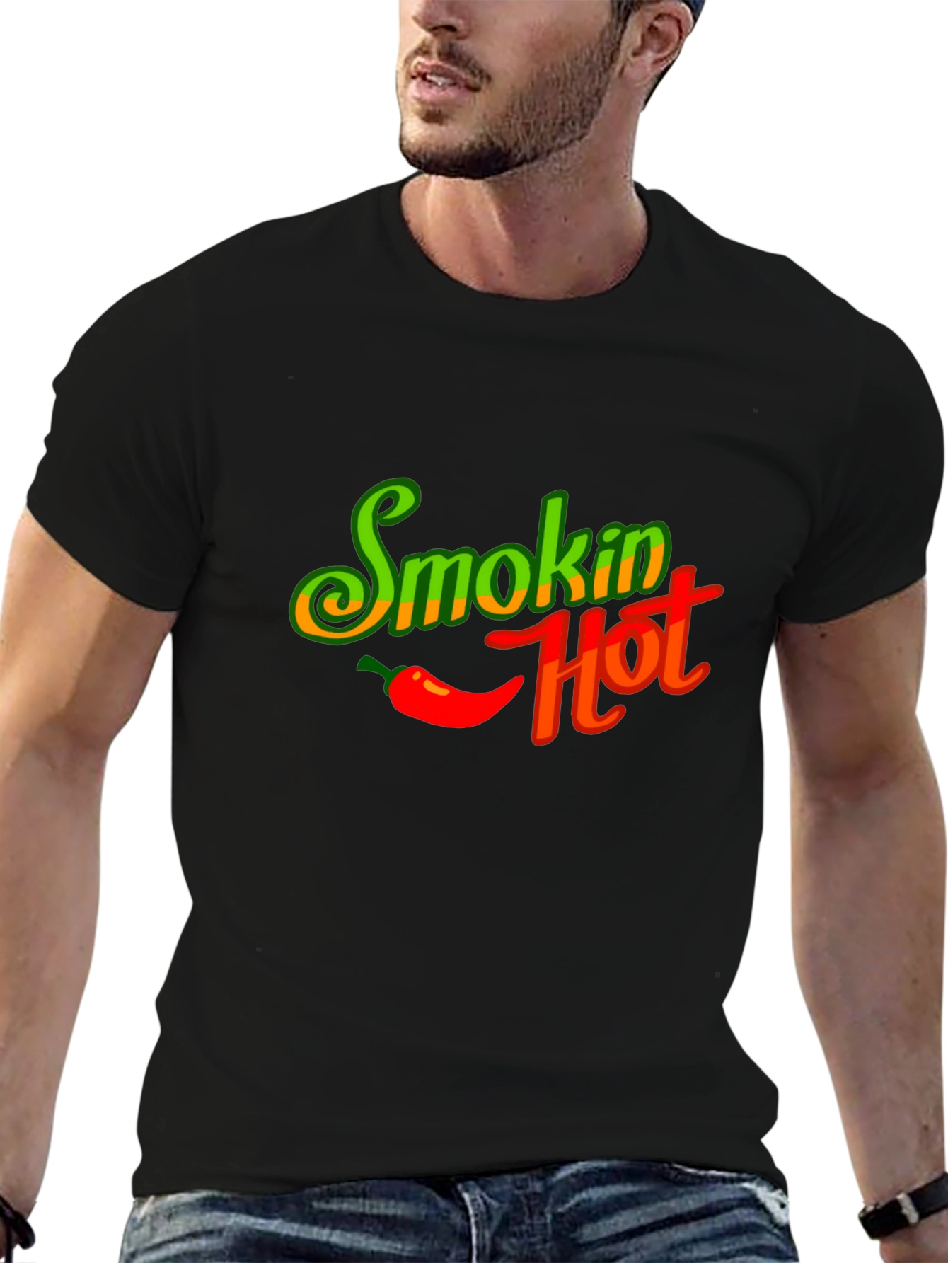 Smokin Hot Graphic T-Shirt - Spicy Chili Design